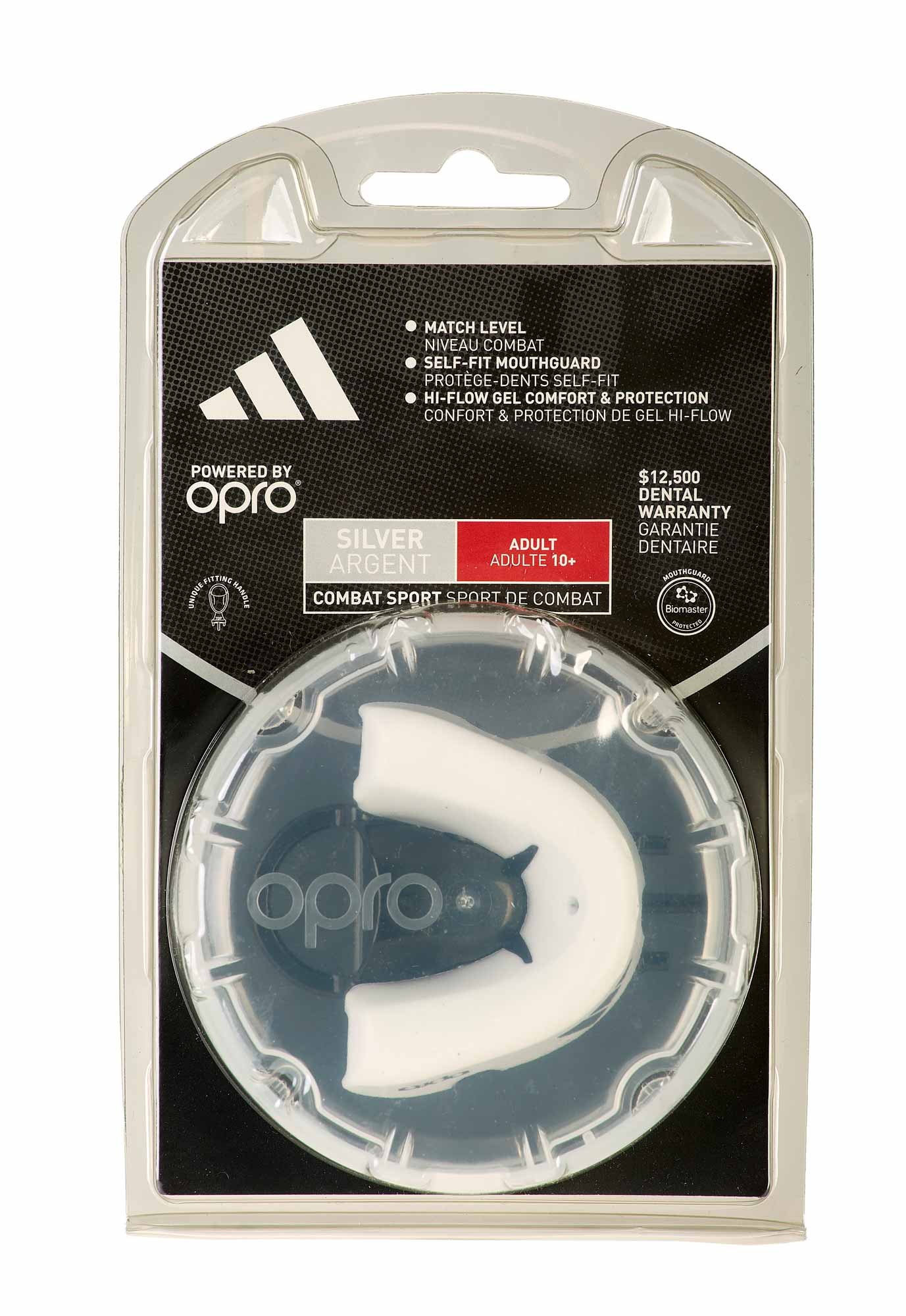adidas Zahnschutz OPRO Silver, white ADIBP32