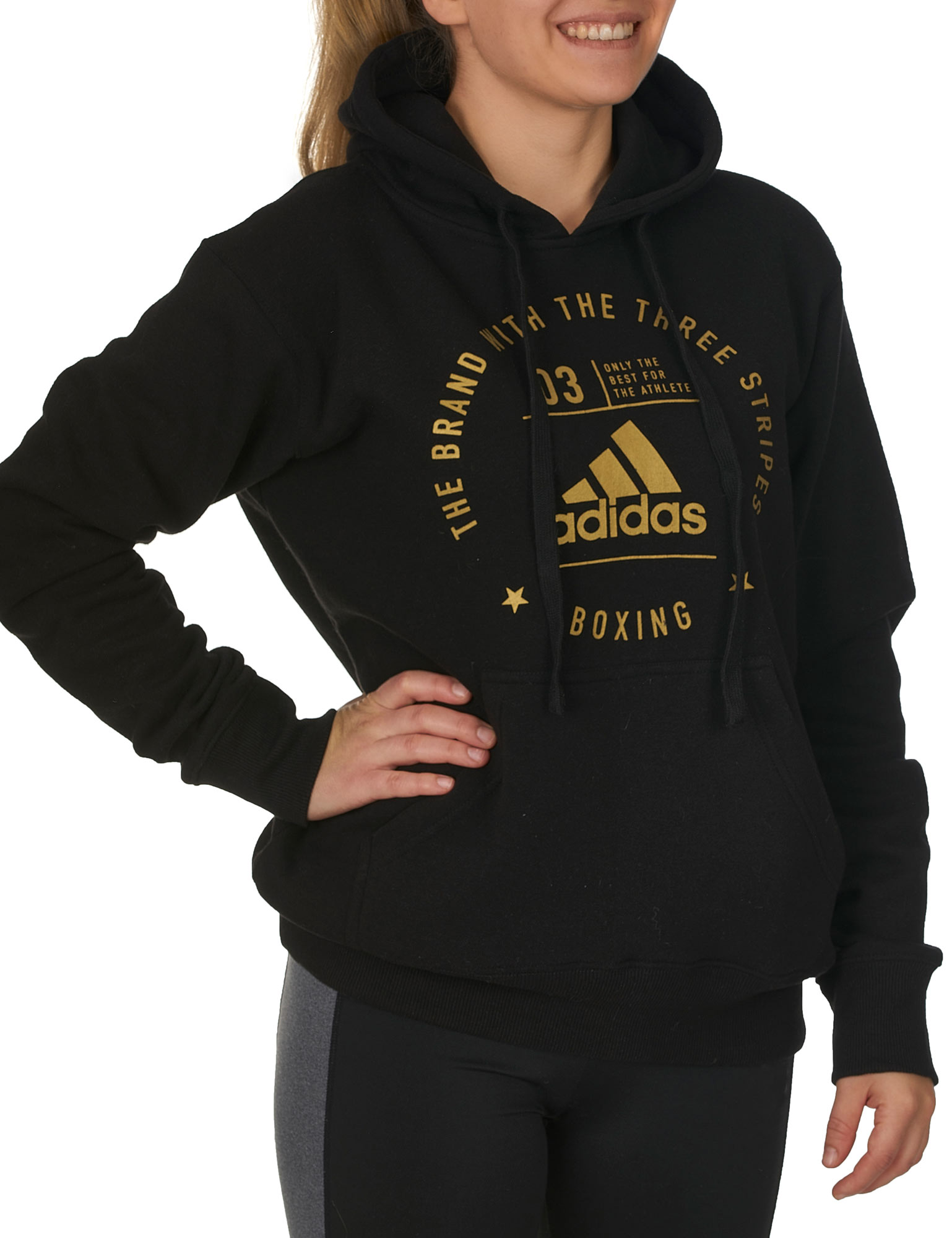 adidas Community Hoody BOXING black/gold, adiCL02B