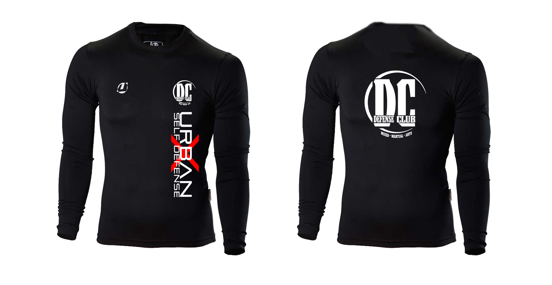 Compression Shirt langarm schwarz - Defense Club - Urban X