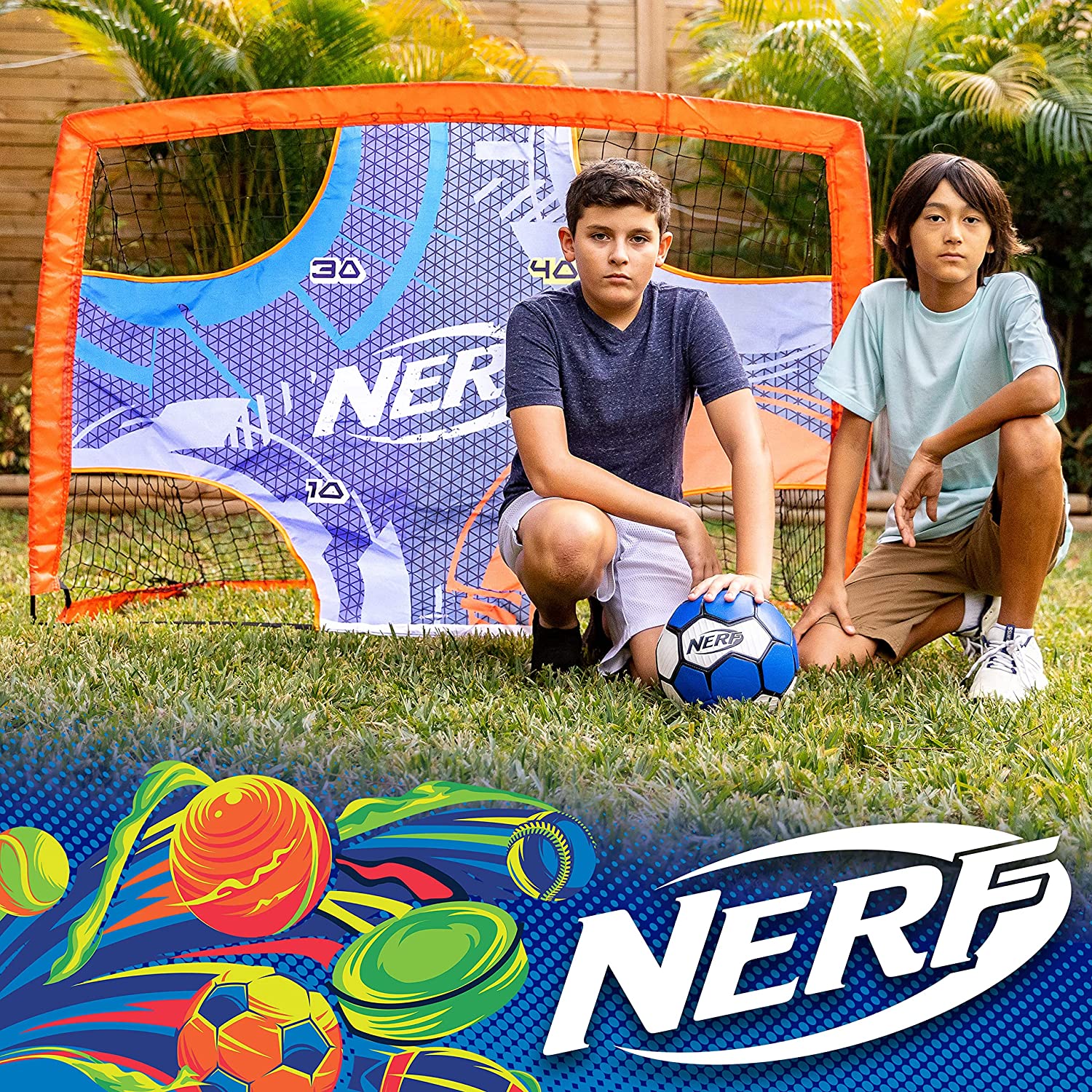 Franklin NERF PROSHOT 2-IN-1 SOCCER GOAL