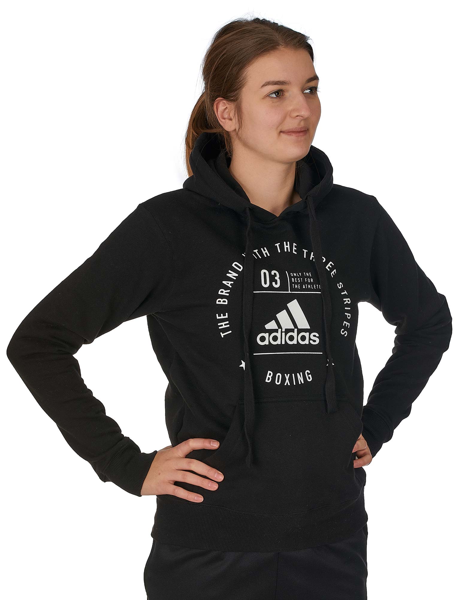 adidas Community Hoody "BOXING" black/white, adiCL02B