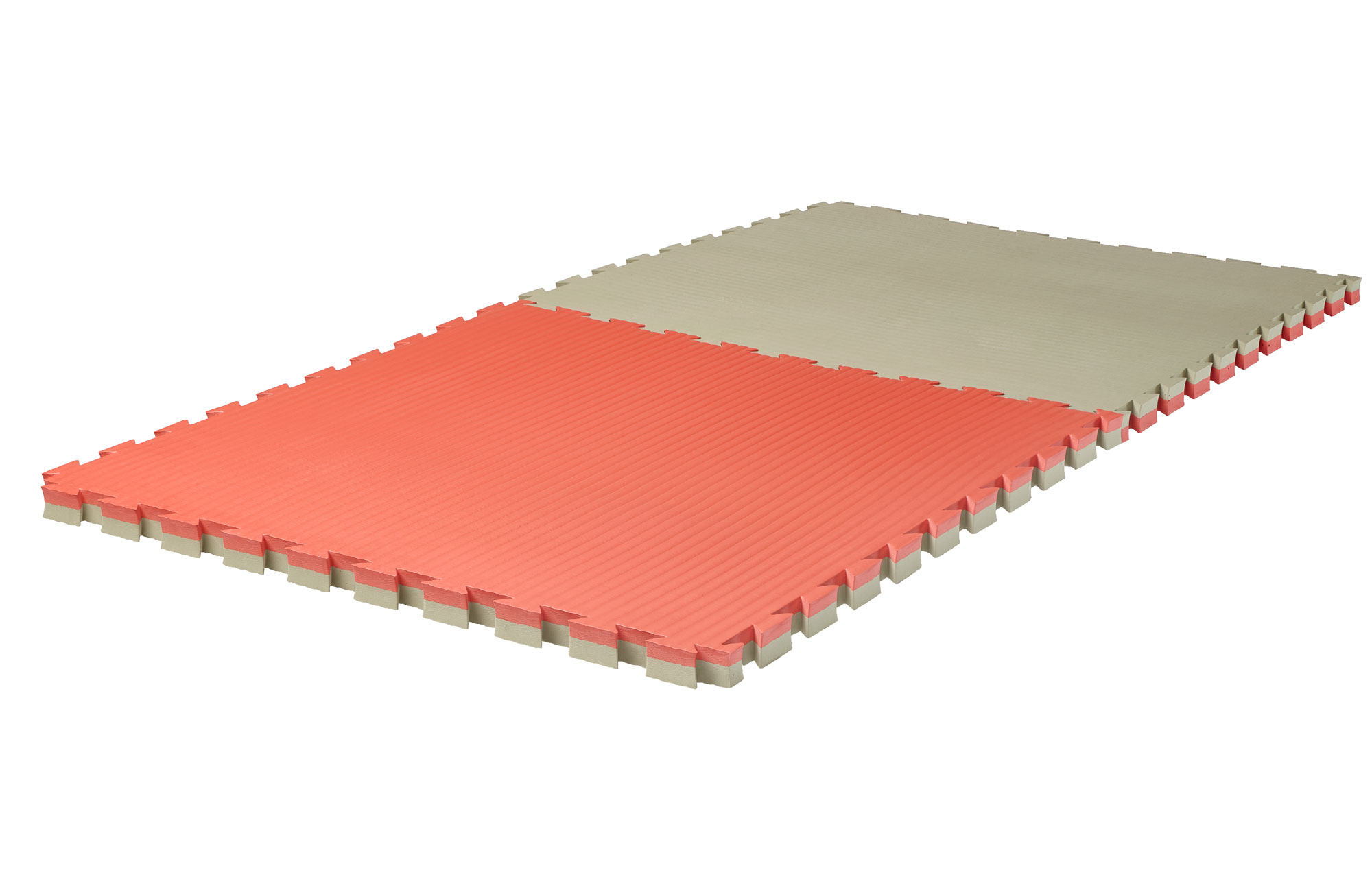 Puzzlematte Pro Tatami 4 cm rot/klassisch grün Wendematte