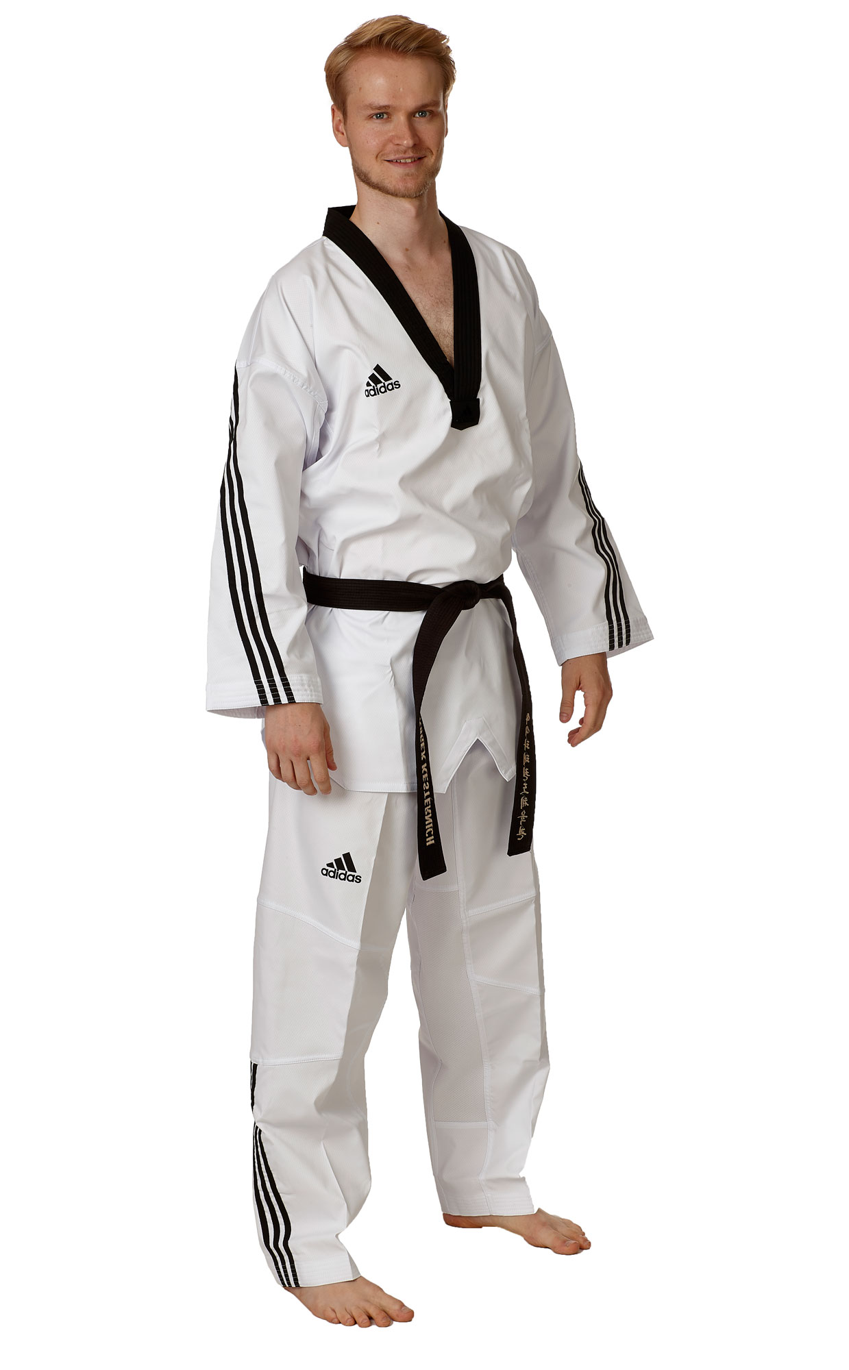 adiFlex-3Stripes-SR-0637WSmVOffiVLAlv adidas Taekwondoanzug ADI FLEX mit Streifen ADITFL02
