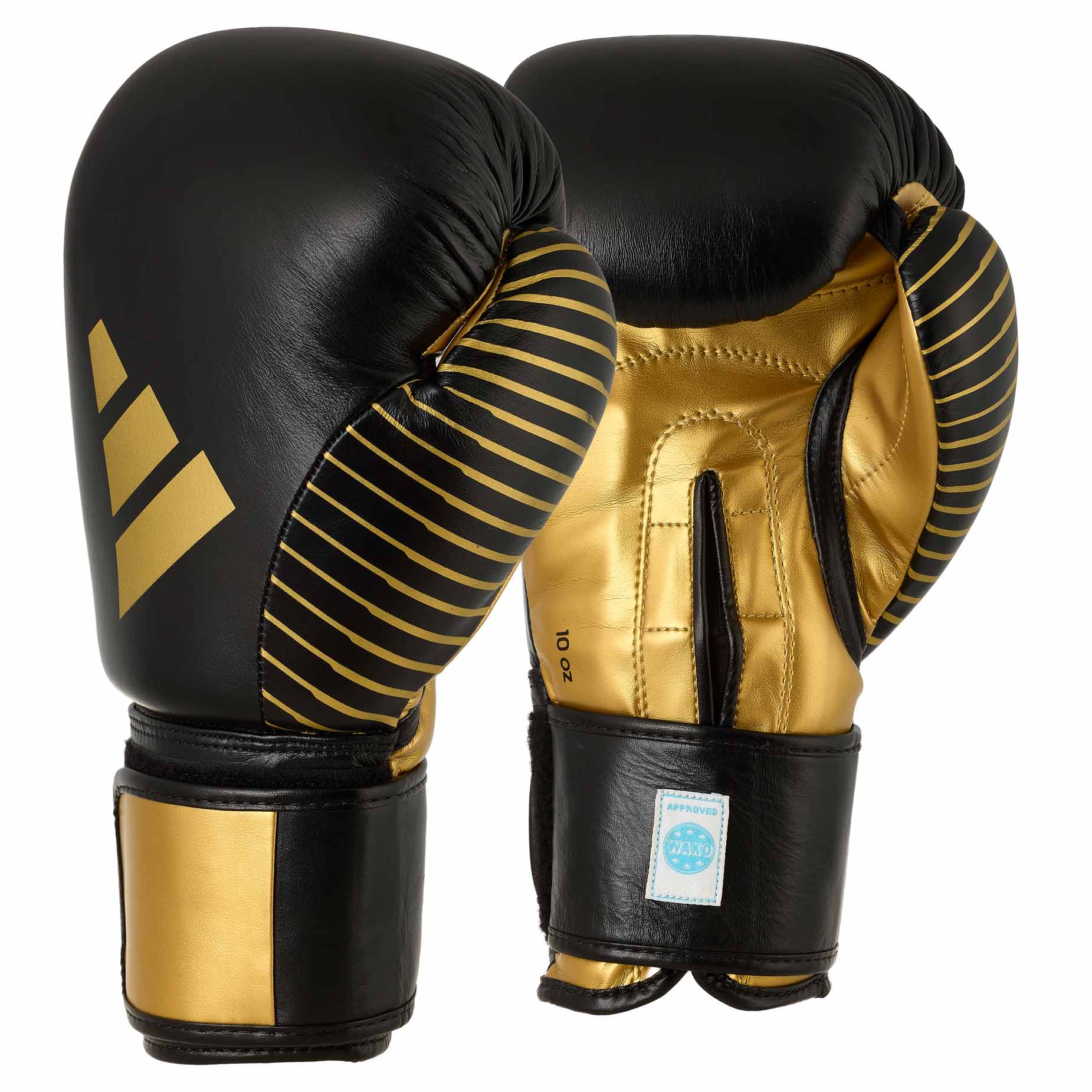 adidas Kickboxing Wettkampfhandschuh black/gold met, adiKBWKF200