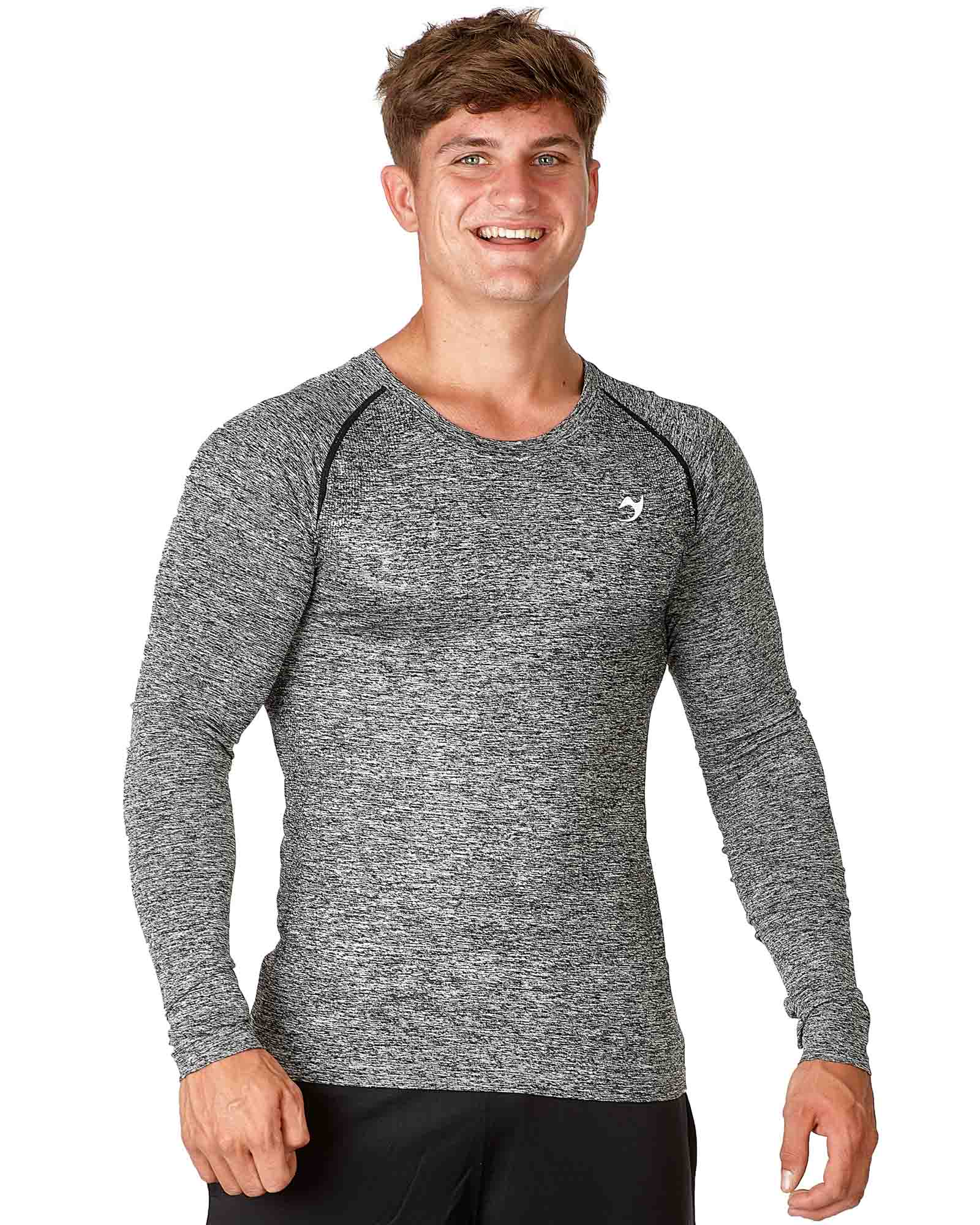 Ju-Sports "Gym-Line" Longsleeve Marble men grey