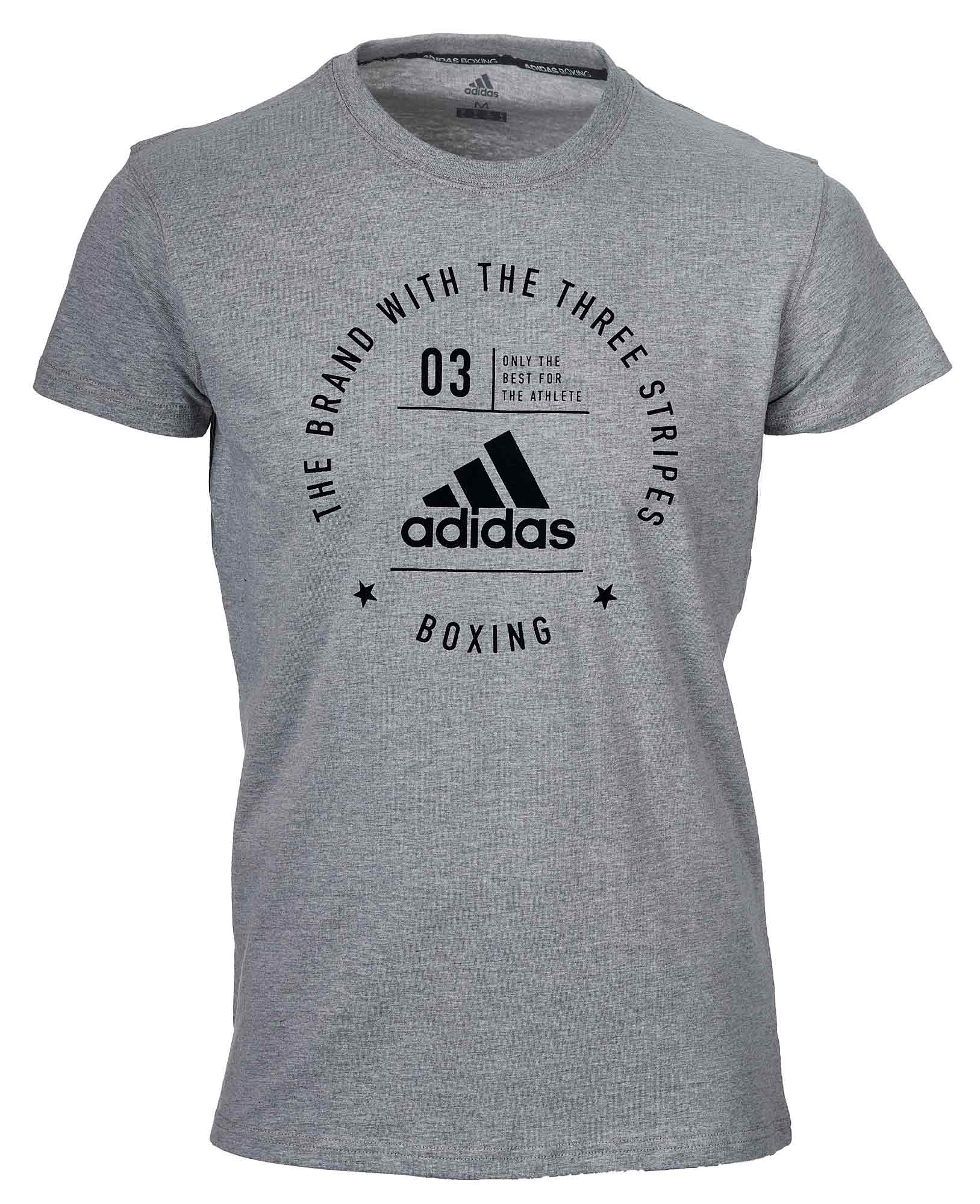 adidas Community T-Shirt "BOXING" grey/black, adiCL01B