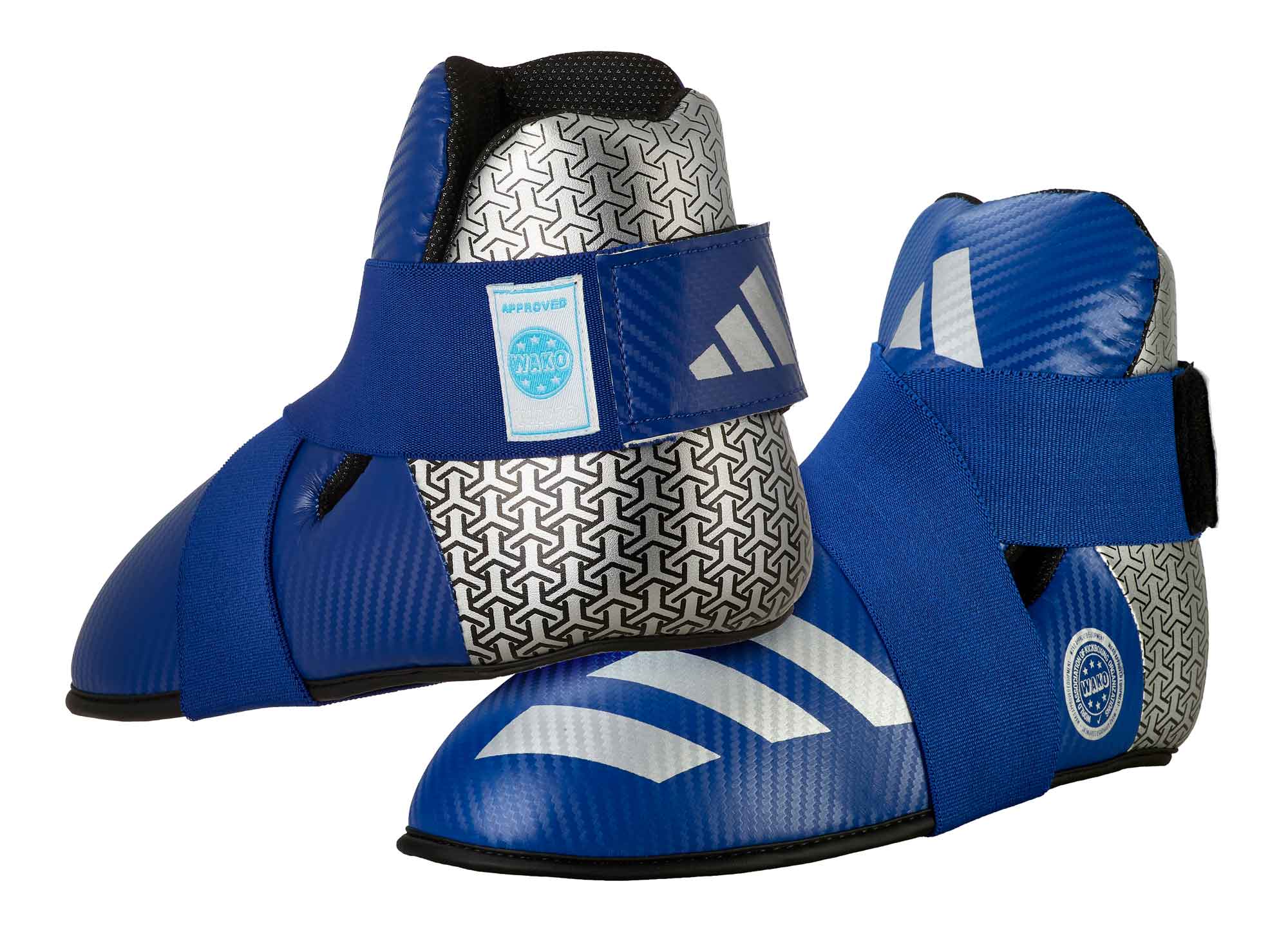 adidas Pro Kickboxing Fußschutz blue/silver, adiKBB300HD