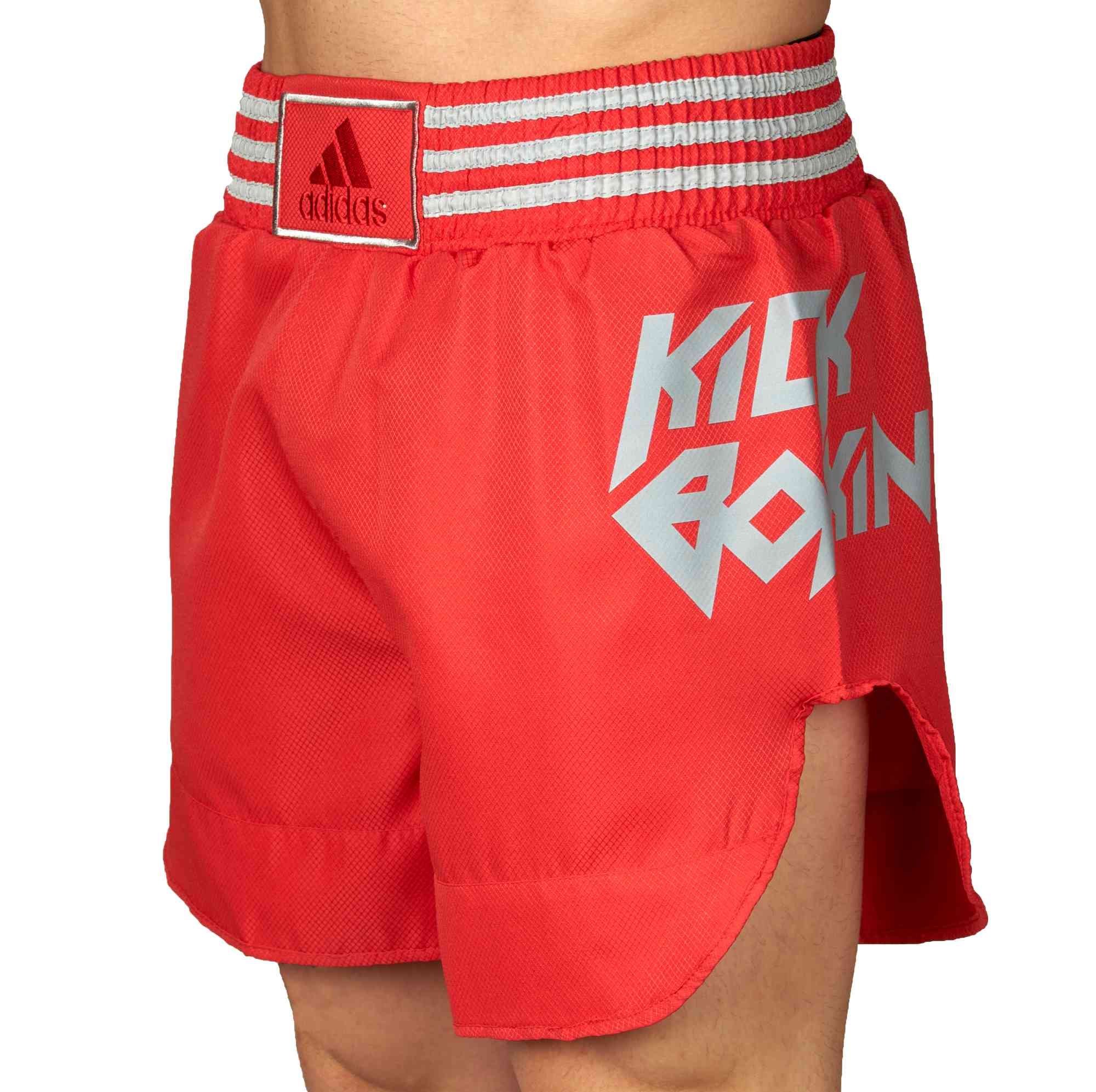 adidas Kick Boxing Shorts red/silver, ADISKB02