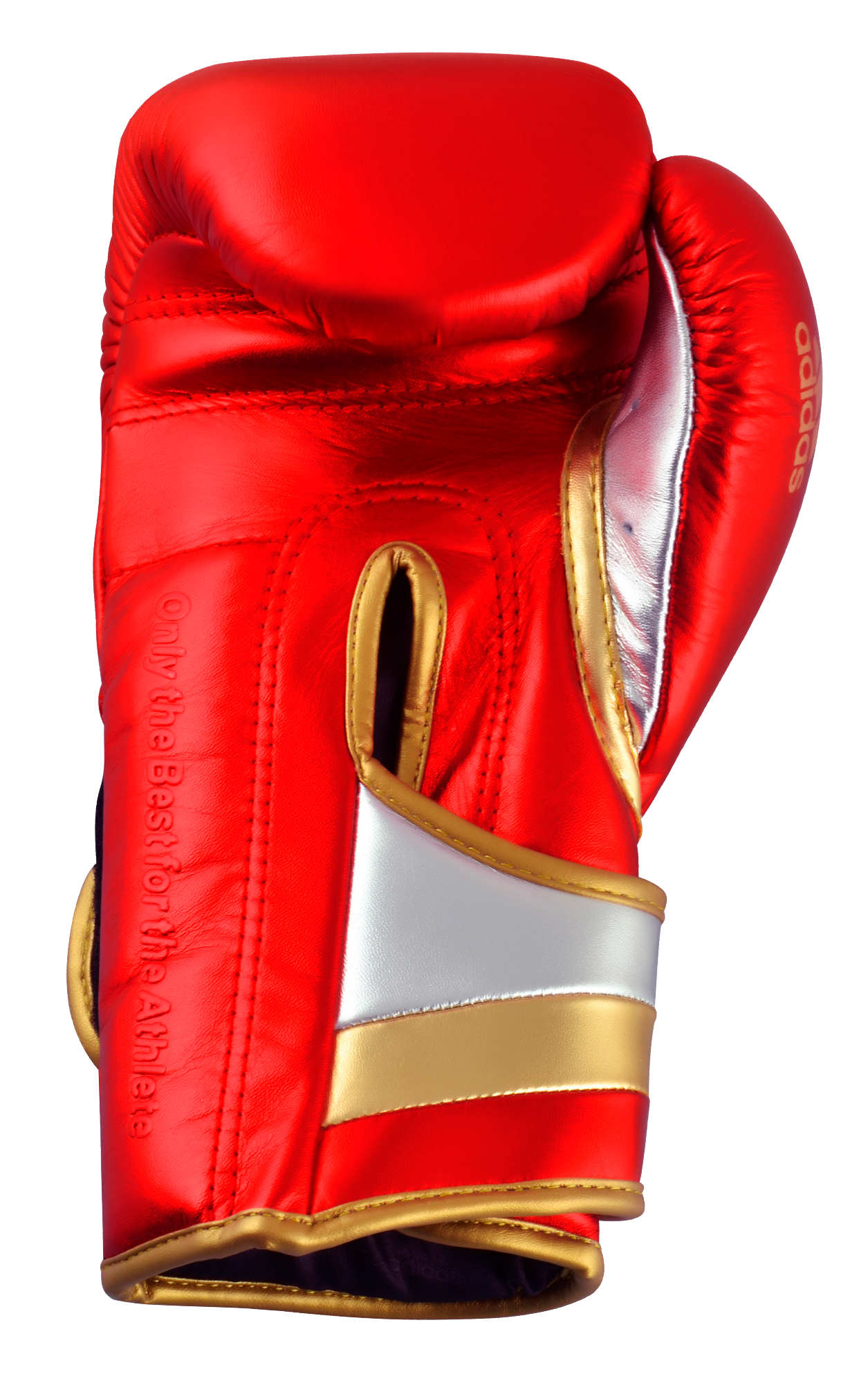 adidas adispeed strap up boxing gloves red metallic/gold, ADISBG501PRO