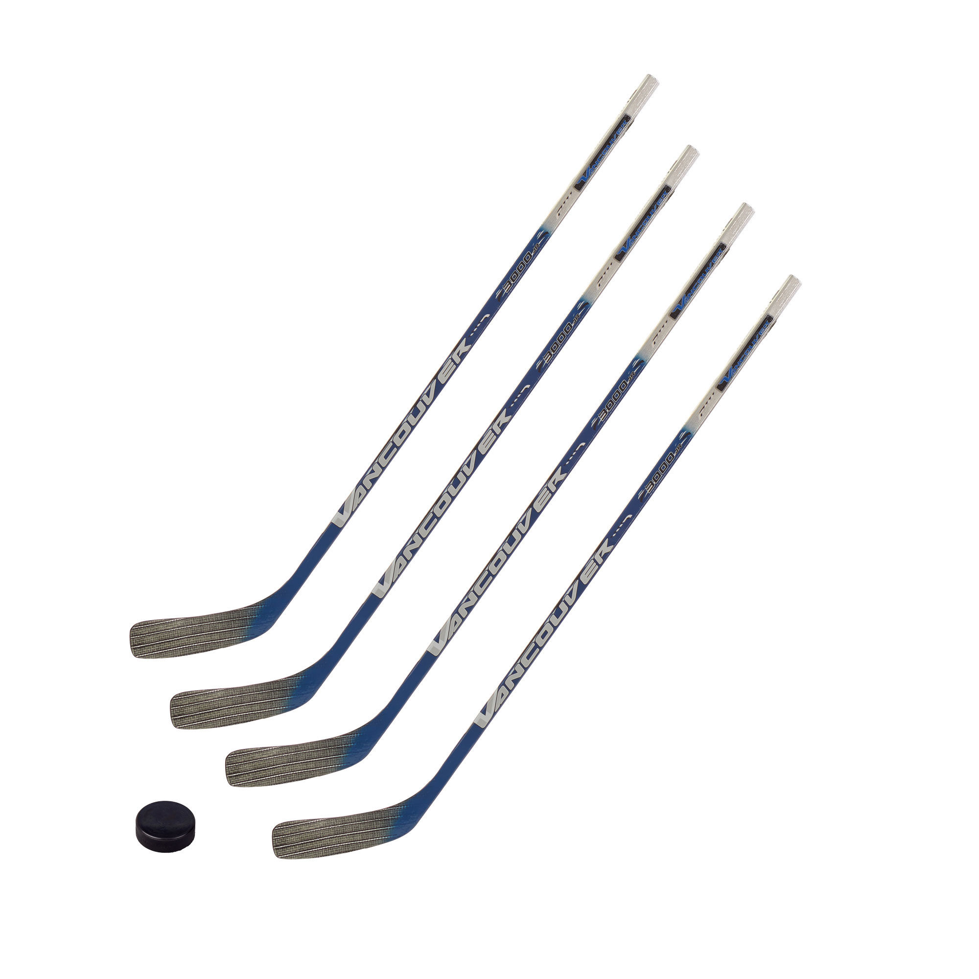 4 x Vancouver Eishockeyschläger ABS 3000 Junior + Puck