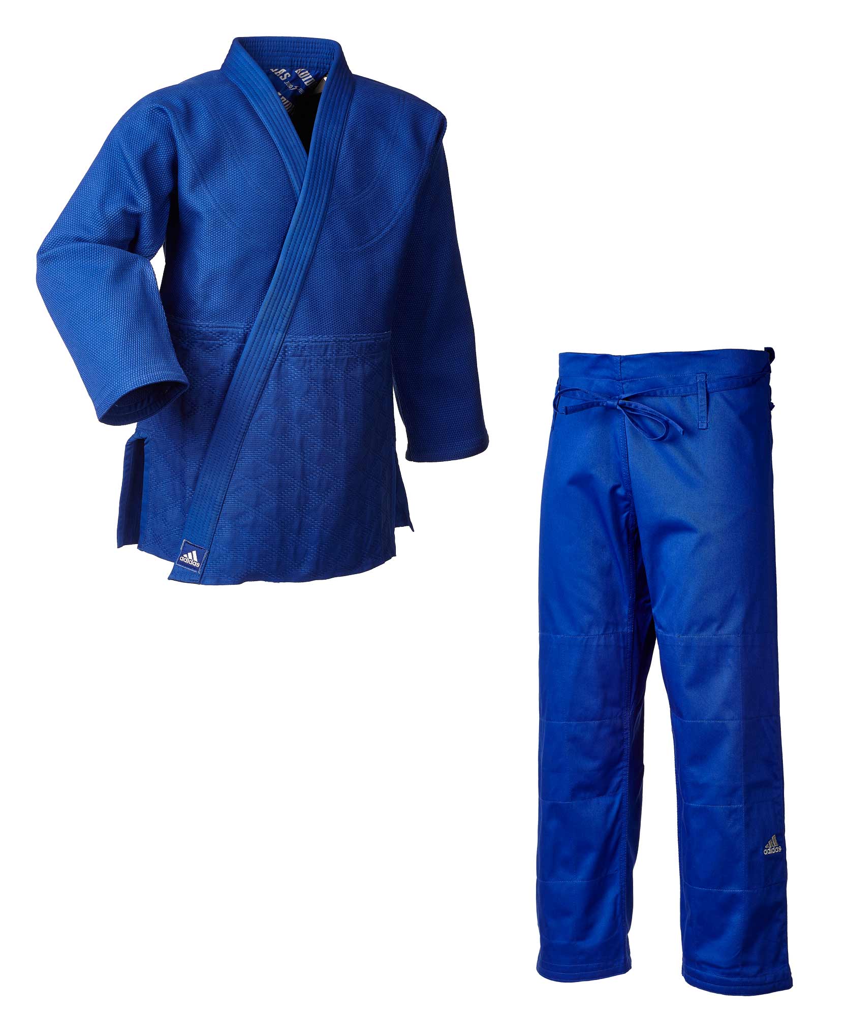 Abverkauf: adidas Judo-Anzug Millenium blau/silbernes Logo, J990B
