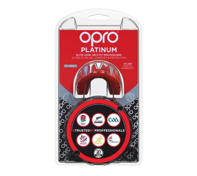 OPRO Zahnschutz Platinum Senior "Fangz" red