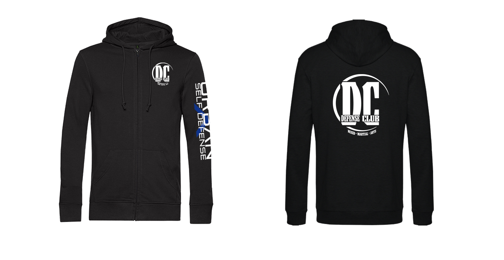 Hooded Zip Jacket- Defense Club - Urban X