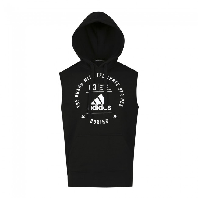 adidas Community Sleeveless Hoody BOXING black/white, adiCL05B