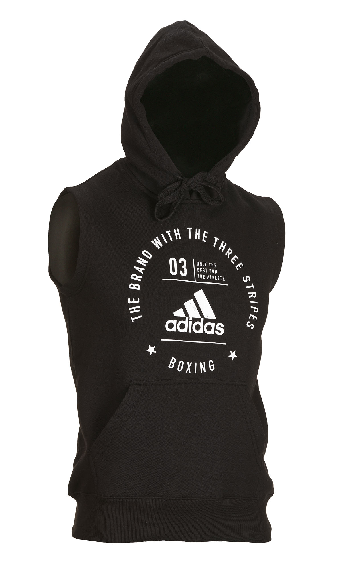 adidas Community Sleeveless Hoody BOXING black/white, adiCL05B