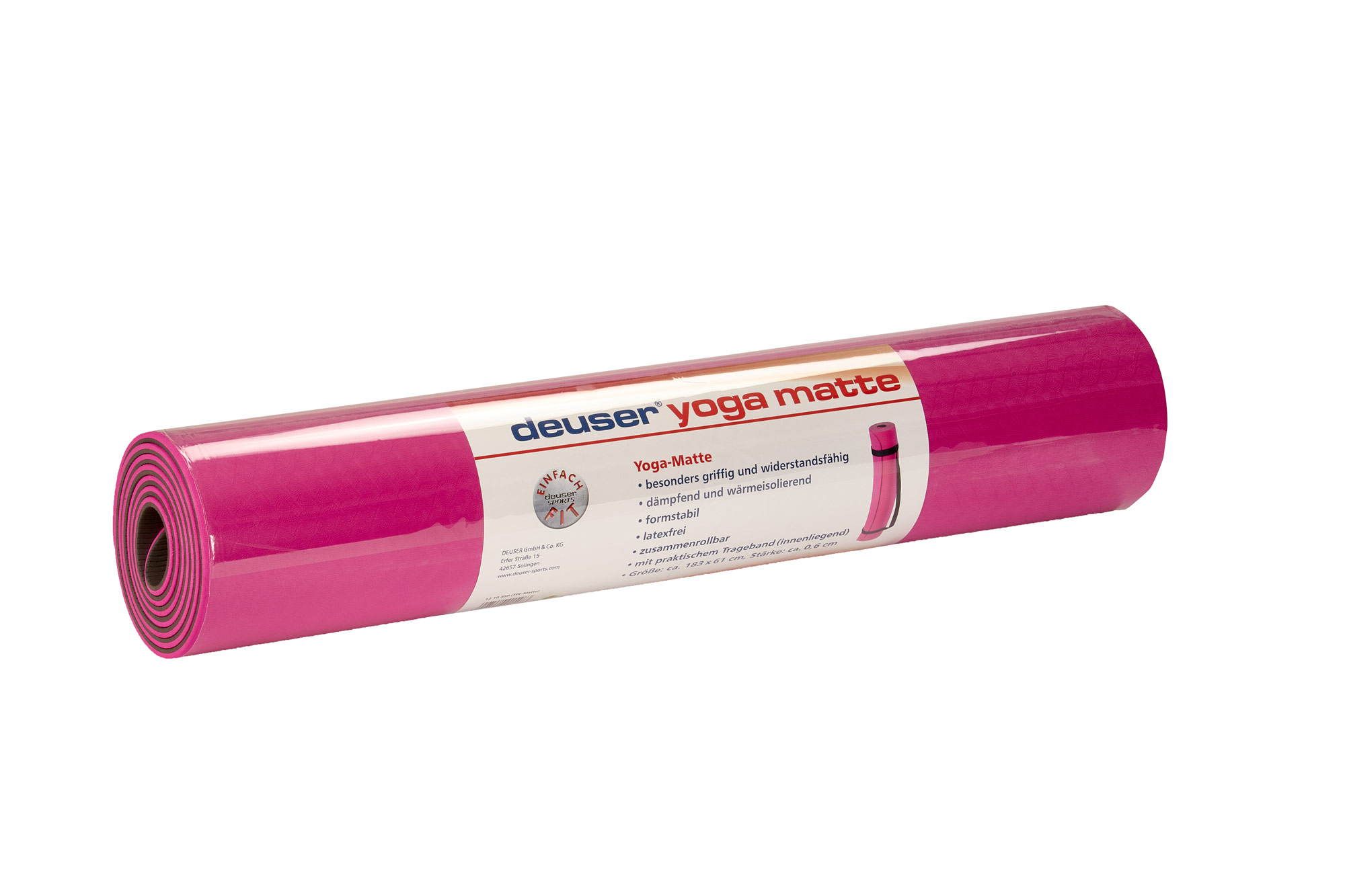 Deuser Yoga Matte pink 121045P