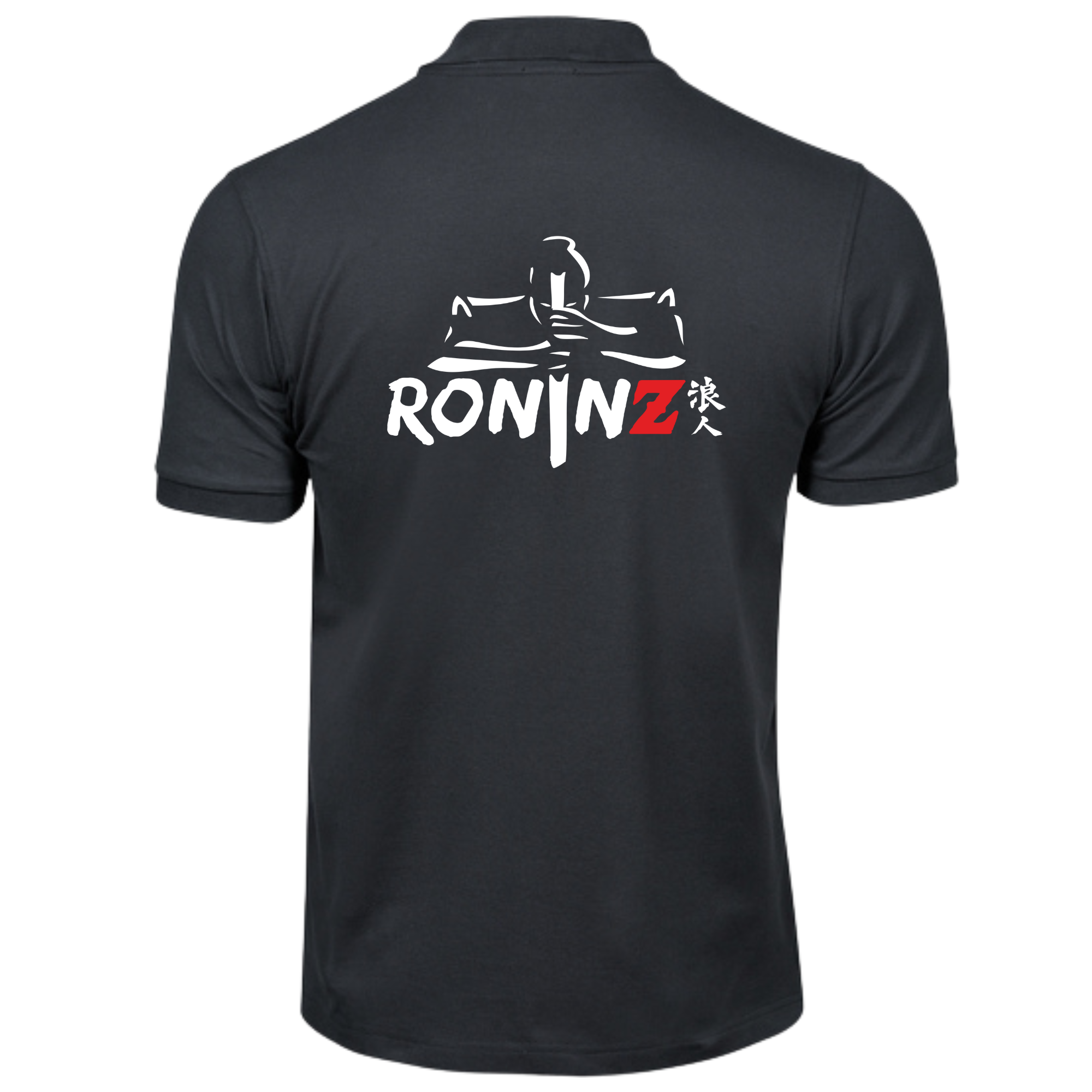 Men´s Luxury Stretch Polo black RoninZ Edition