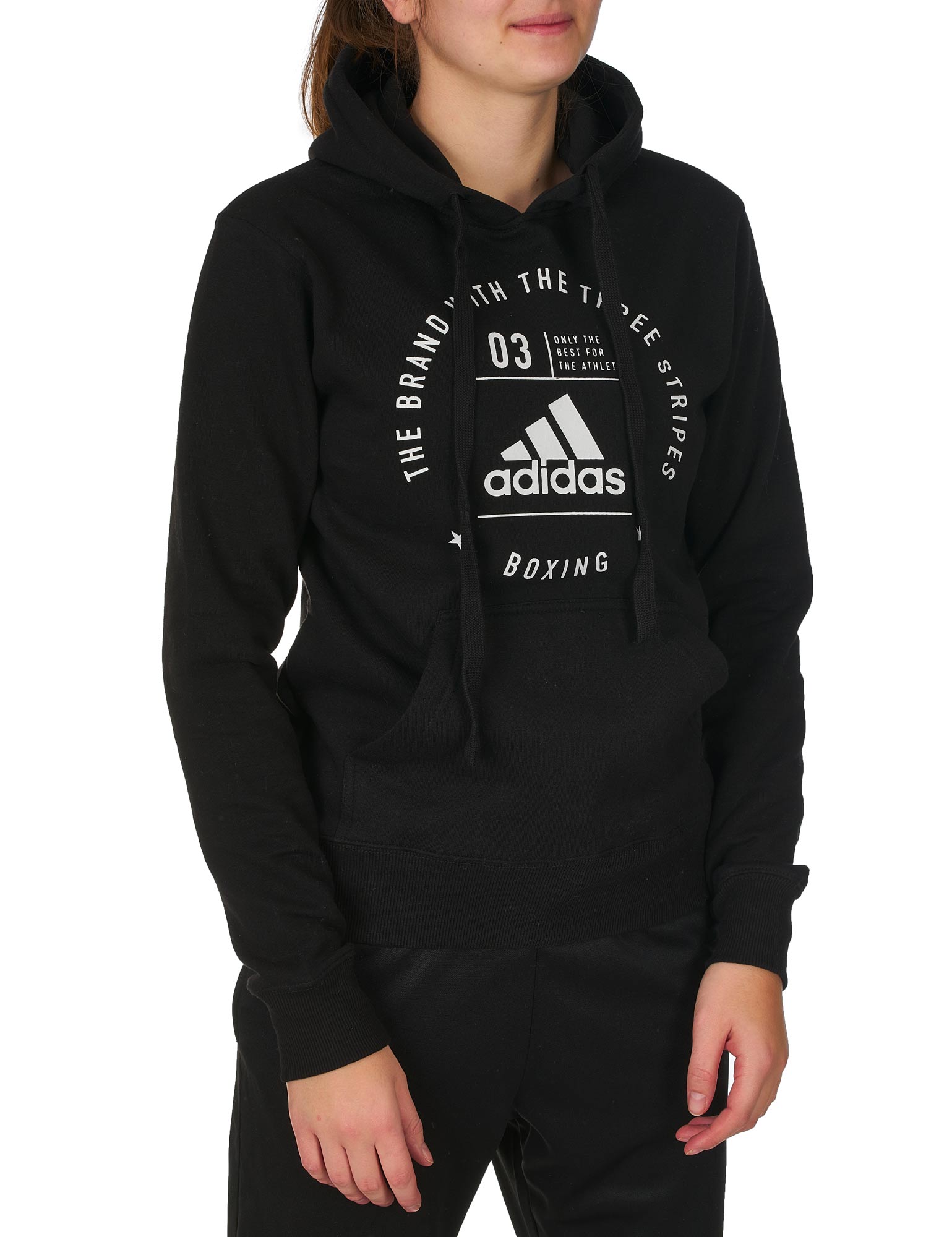 adidas Community Hoody "BOXING" black/white, adiCL02B