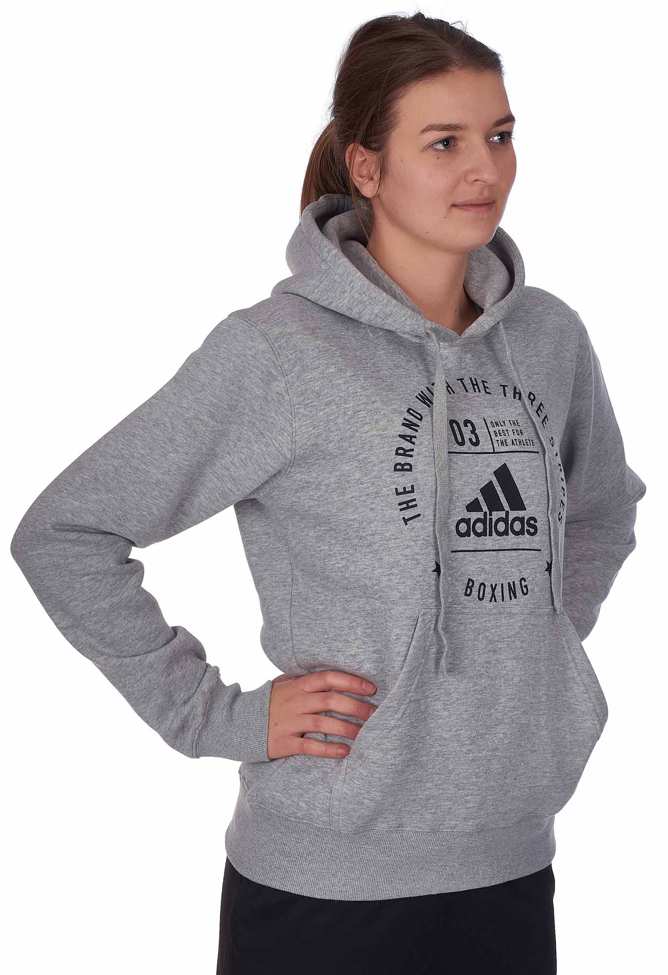 adidas Community Hoody Boxing Grey/Black, adiCL02B