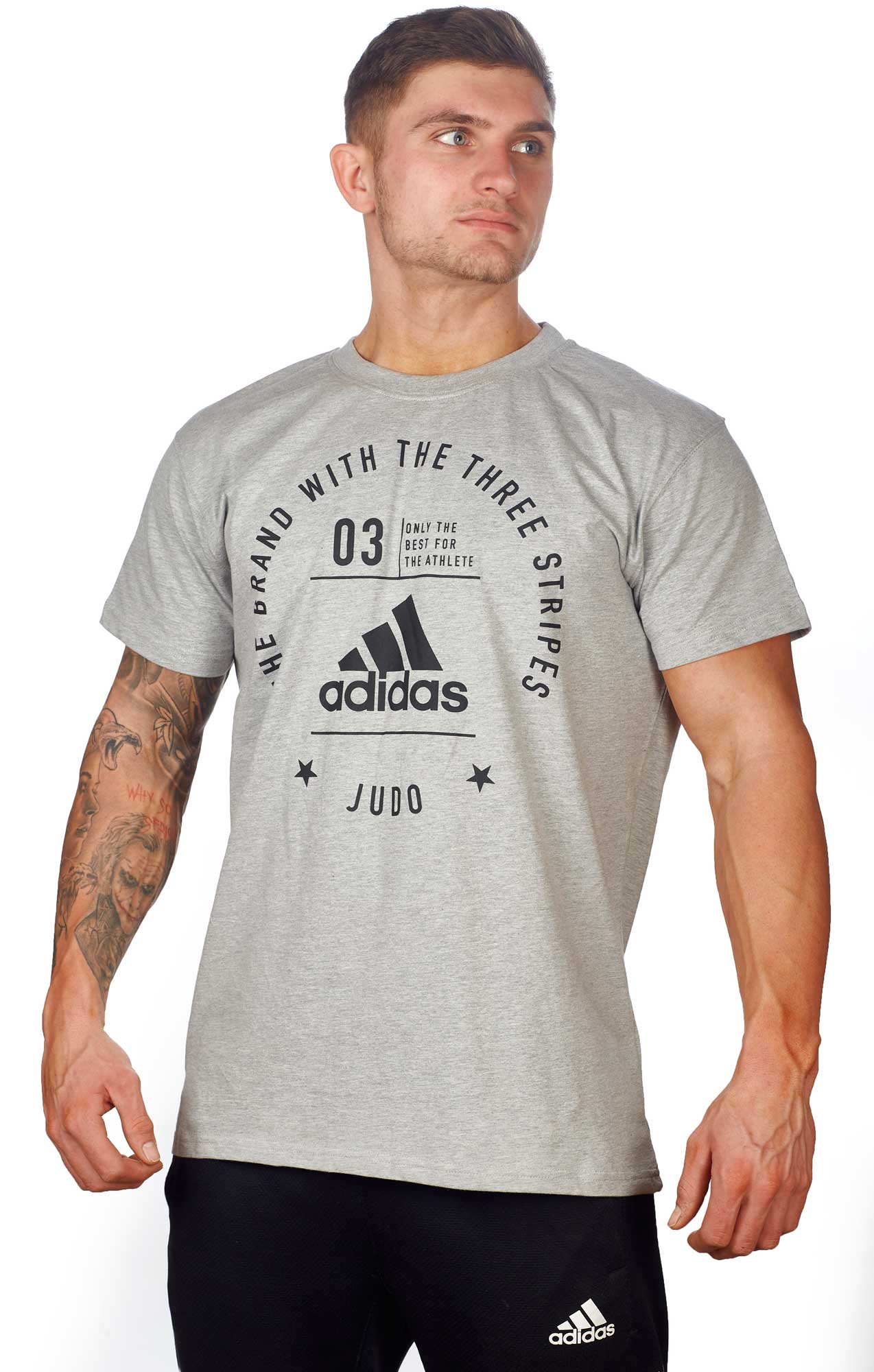 adidas Community T-Shirt Judo "Pro" grey/black, adiCL01J