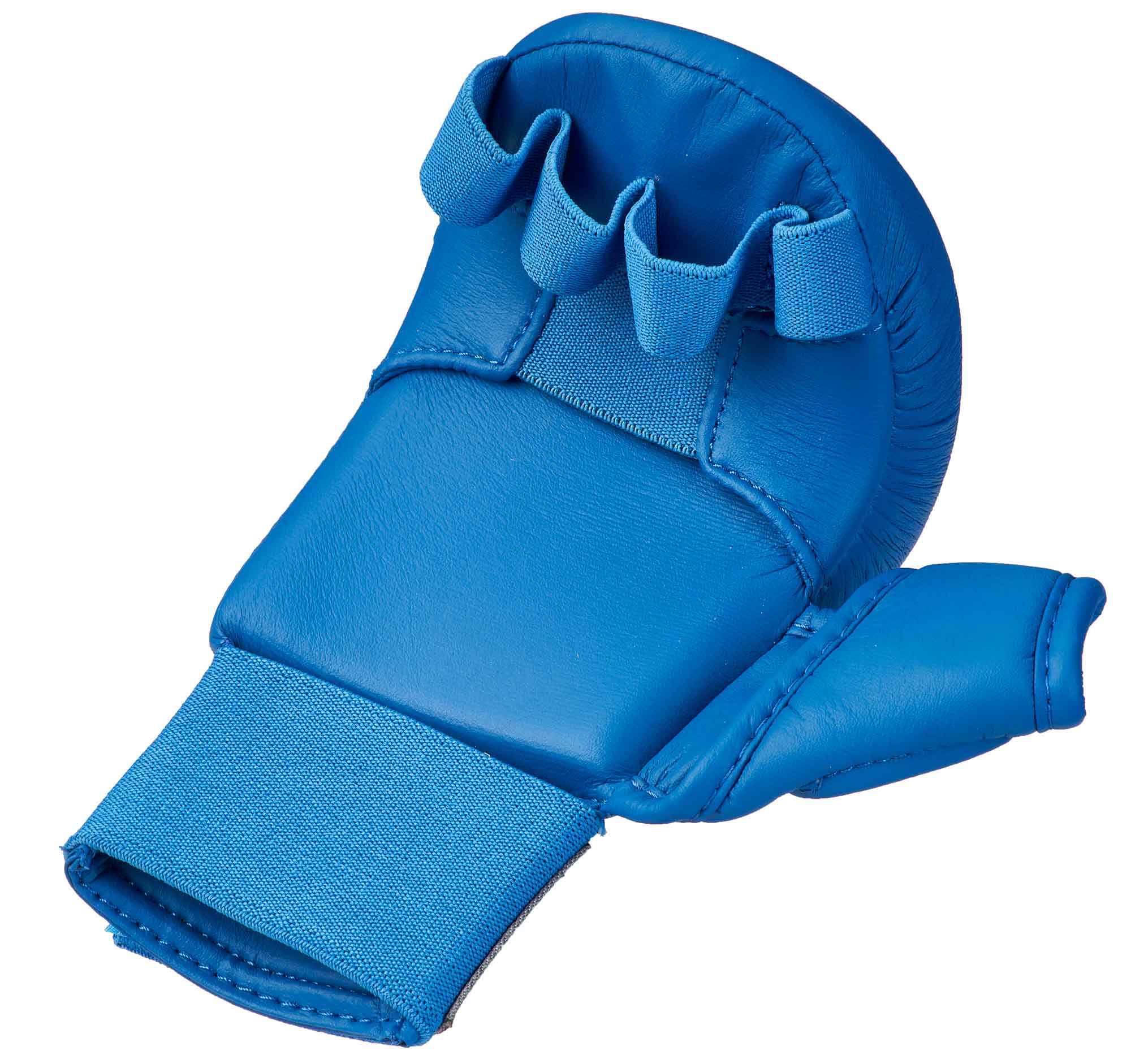 Karate Handschutz blau mit Daumen