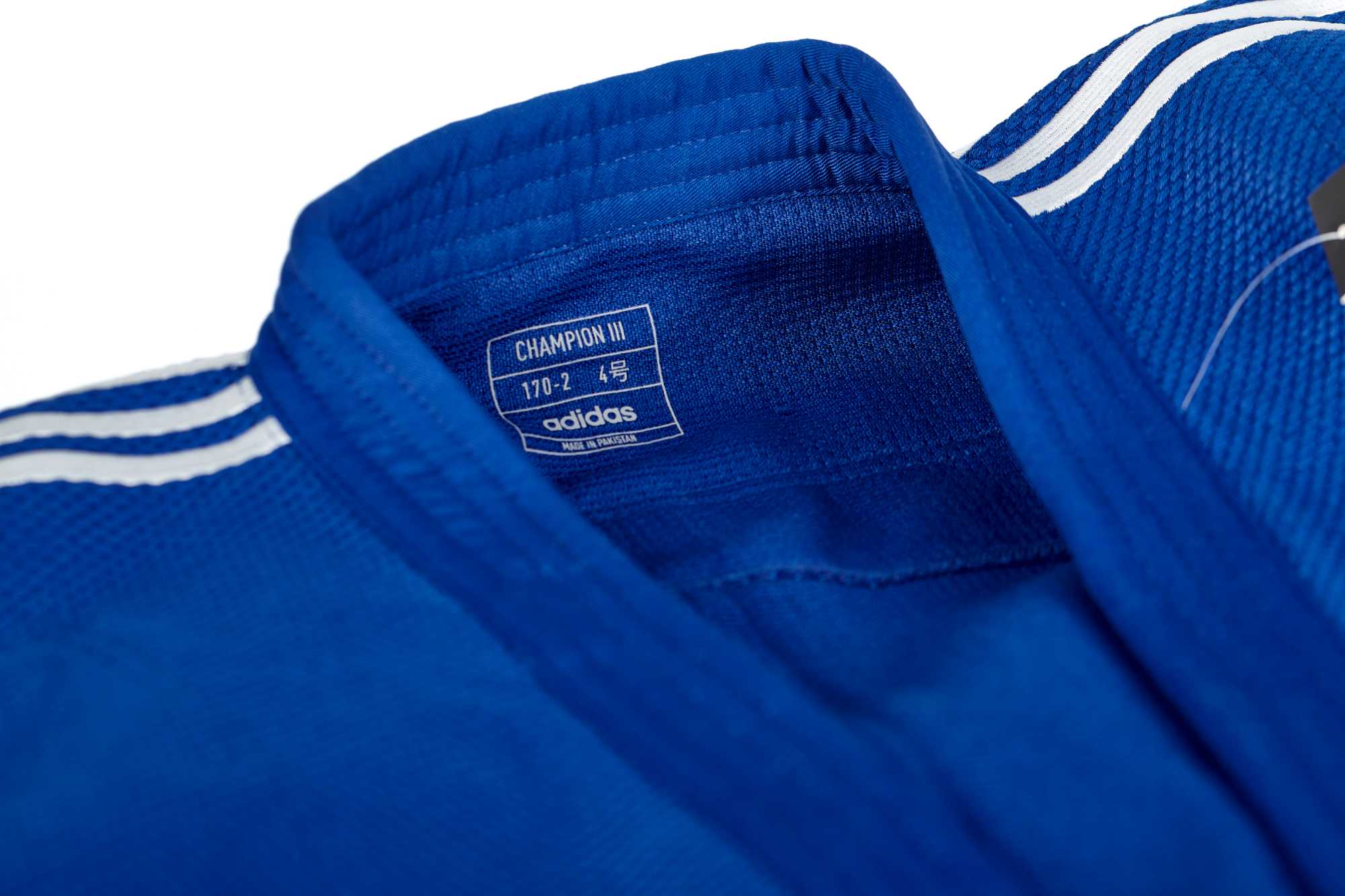 adidas Judojacke CHAMPION III IJF - Model 2 JIJFB-JAC blau / weiße Streifen