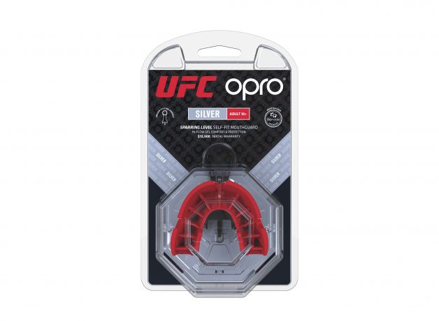 OPRO "UFC" Zahnschutz Silver - Black/Red