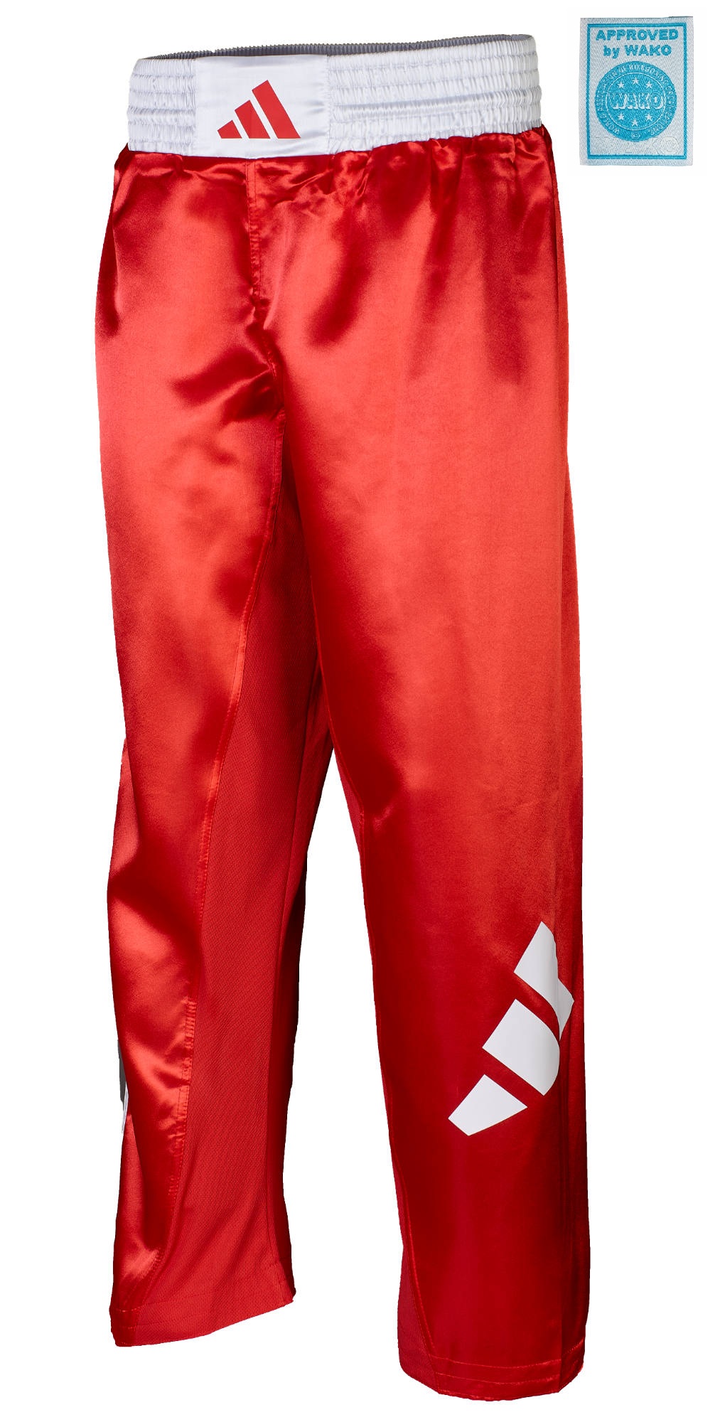 adidas Kickbox-Hose rot/weiß, adiKBUN100T