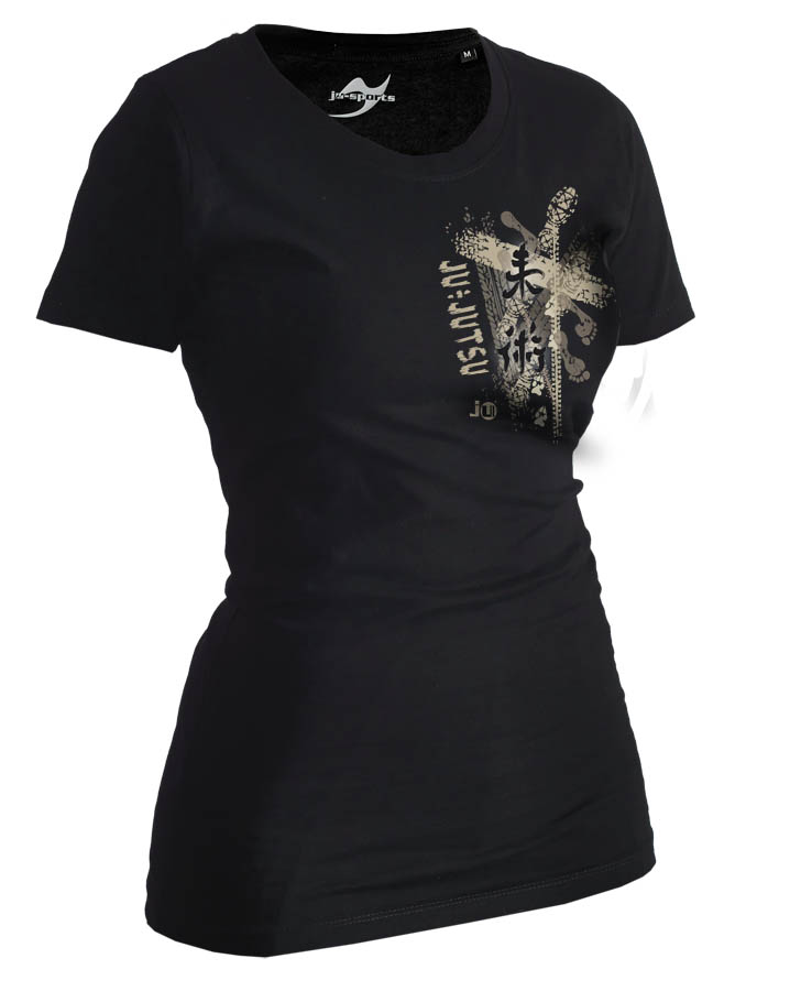 Ju-Jutsu-Shirt Trace schwarz Lady