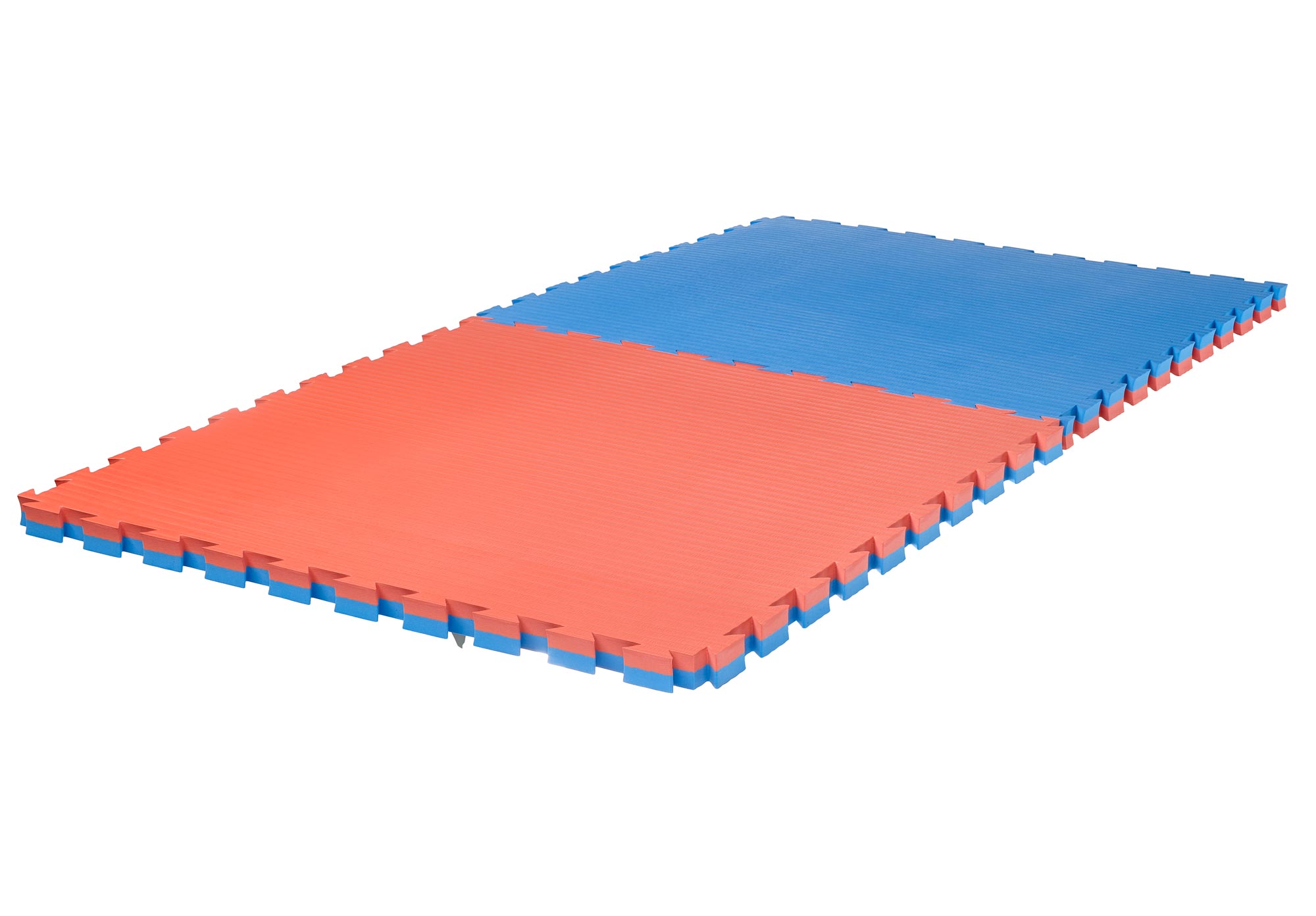 Puzzlematte Pro Tatami 4 cm rot/blau Wendematte