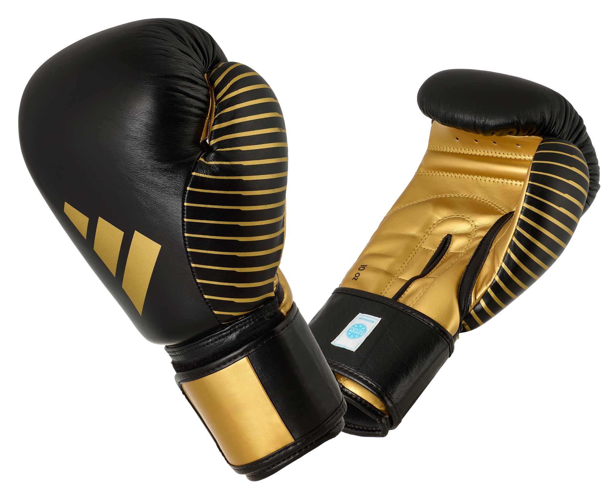 adidas Kickboxing Wettkampfhandschuh black/gold met, adiKBWKF200