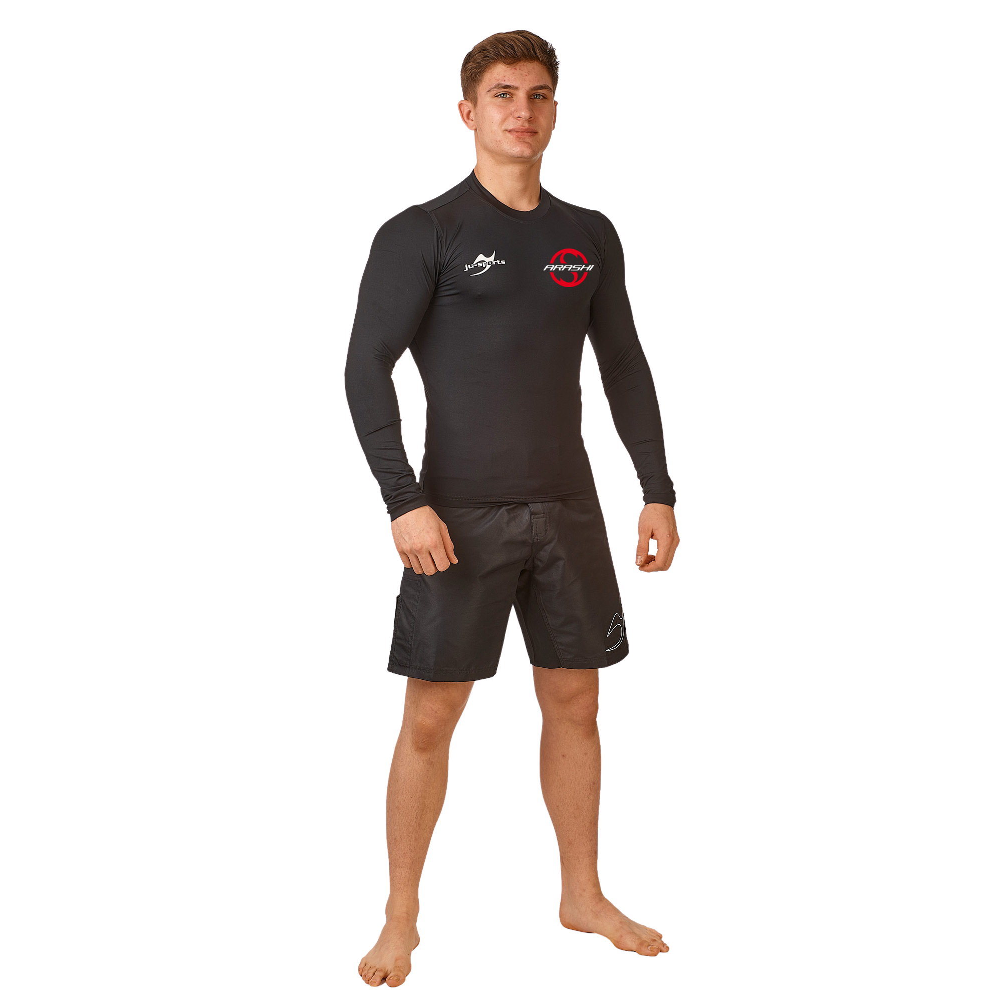 Compression Shirt langarm schwarz Arashi Vereinsedition