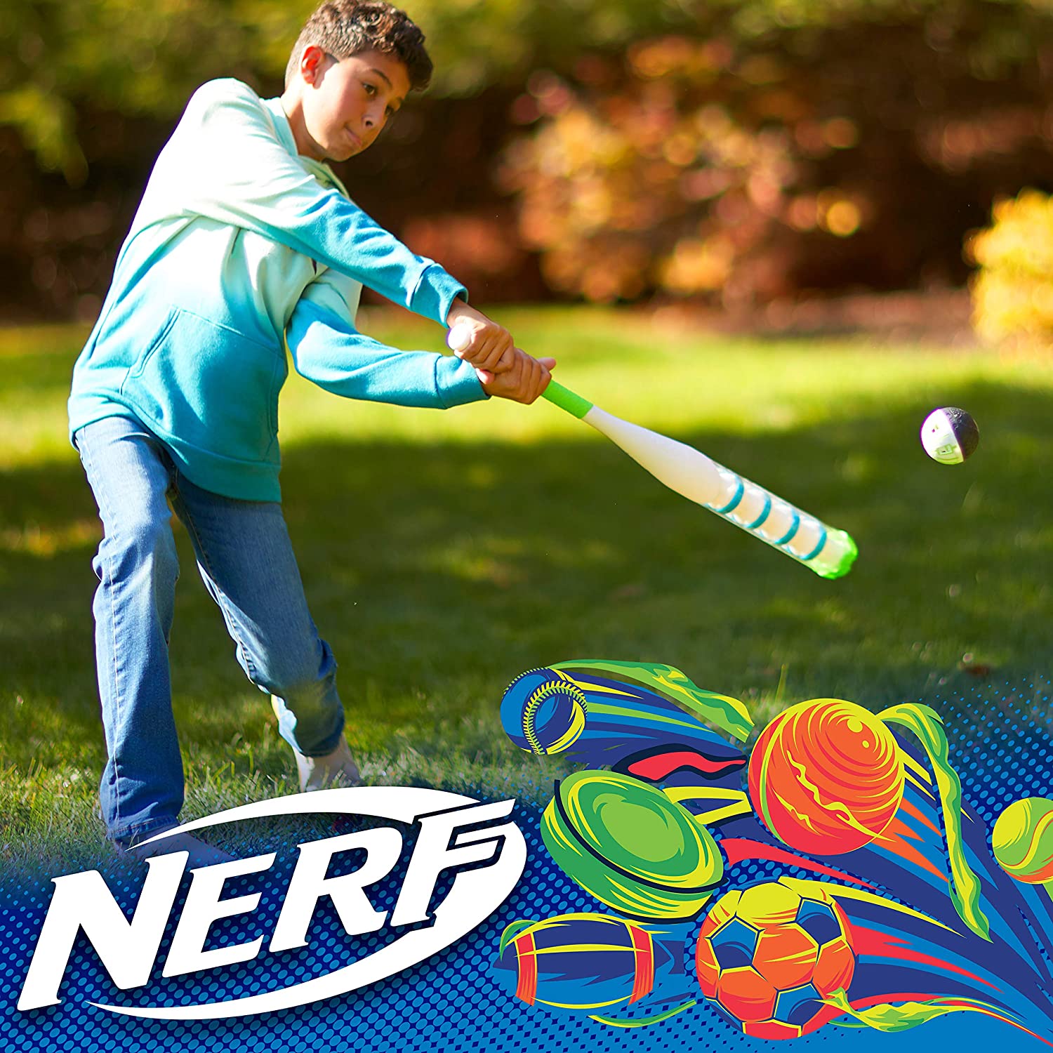 Franklin NERF Power Blast Baseball & Bat