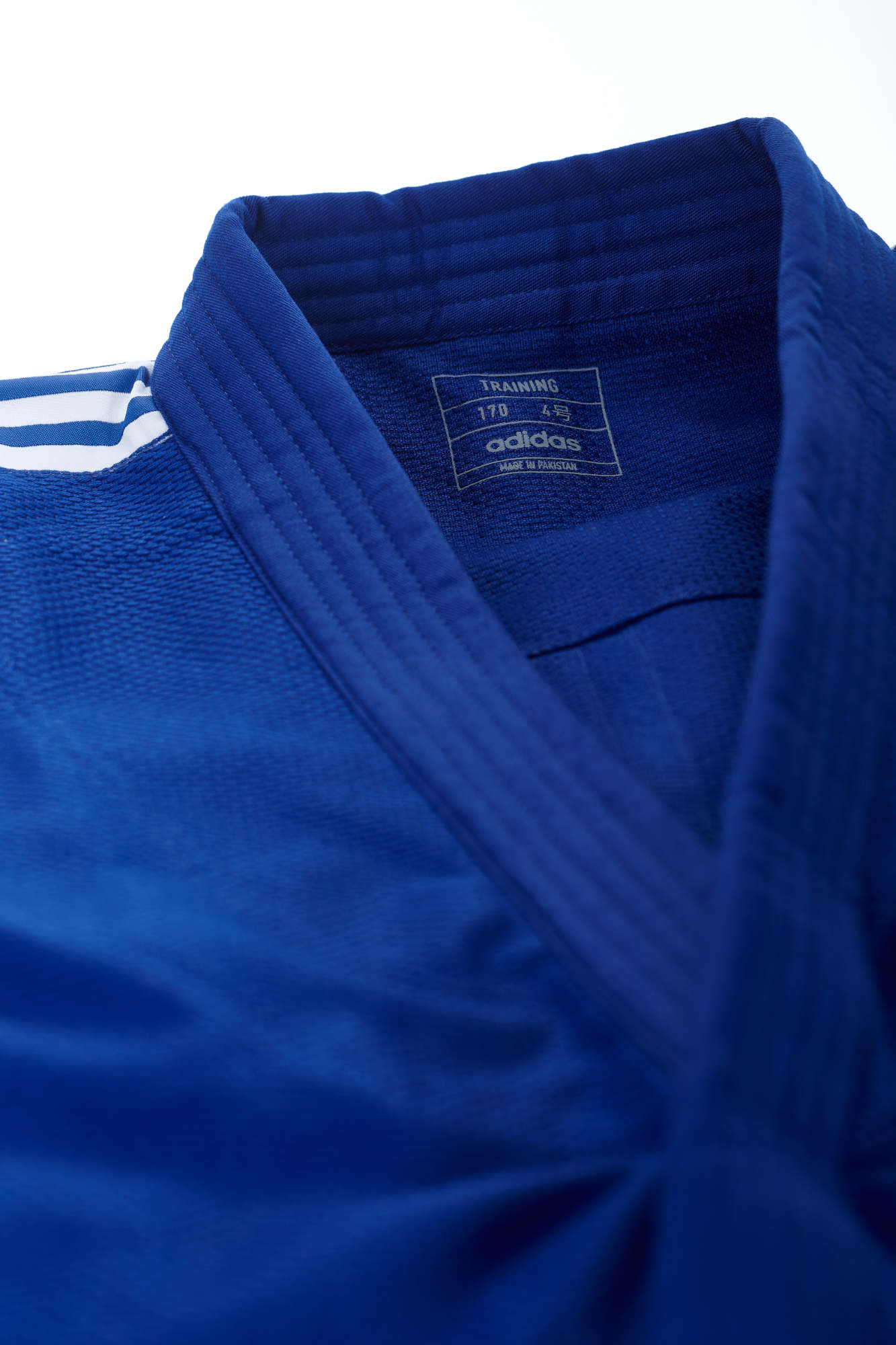 adidas Judo-Anzug "Training" blau/weiße Streifen, J500B