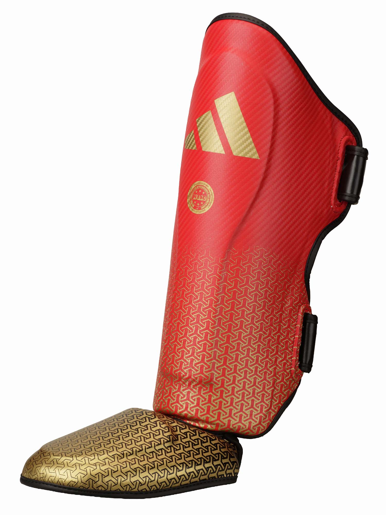 adidas Pro Kickboxing Schienbein-Spannschutz red/gold, adiKBSI300