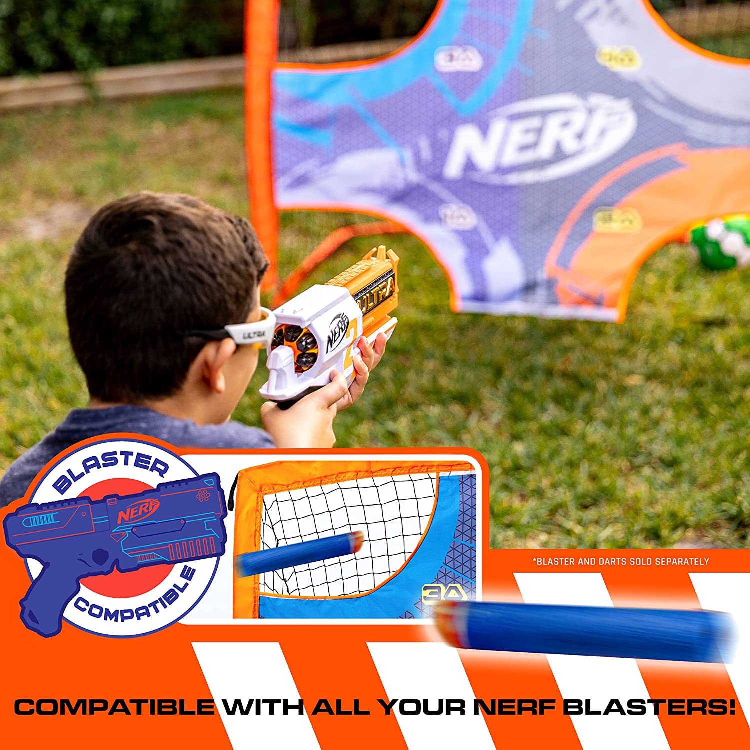 Franklin NERF PROSHOT 2-IN-1 SOCCER GOAL