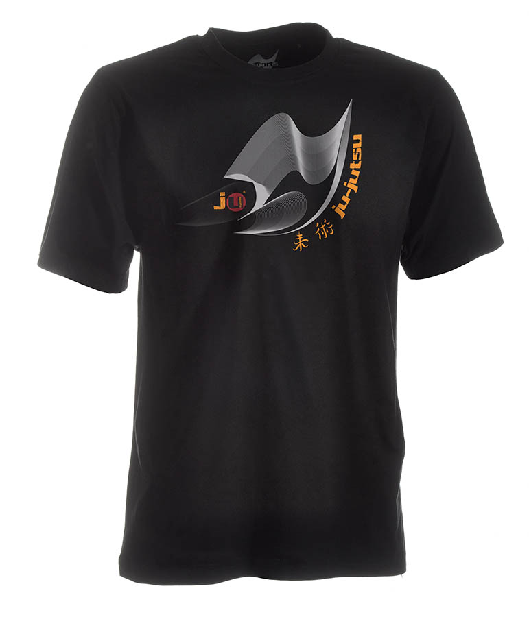 Ju-Jutsu-Shirt Moiré schwarz