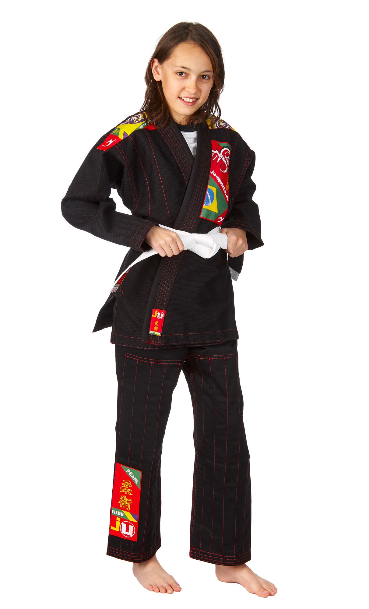 Ju-Sports BJJ-Anzug Kids schwarz