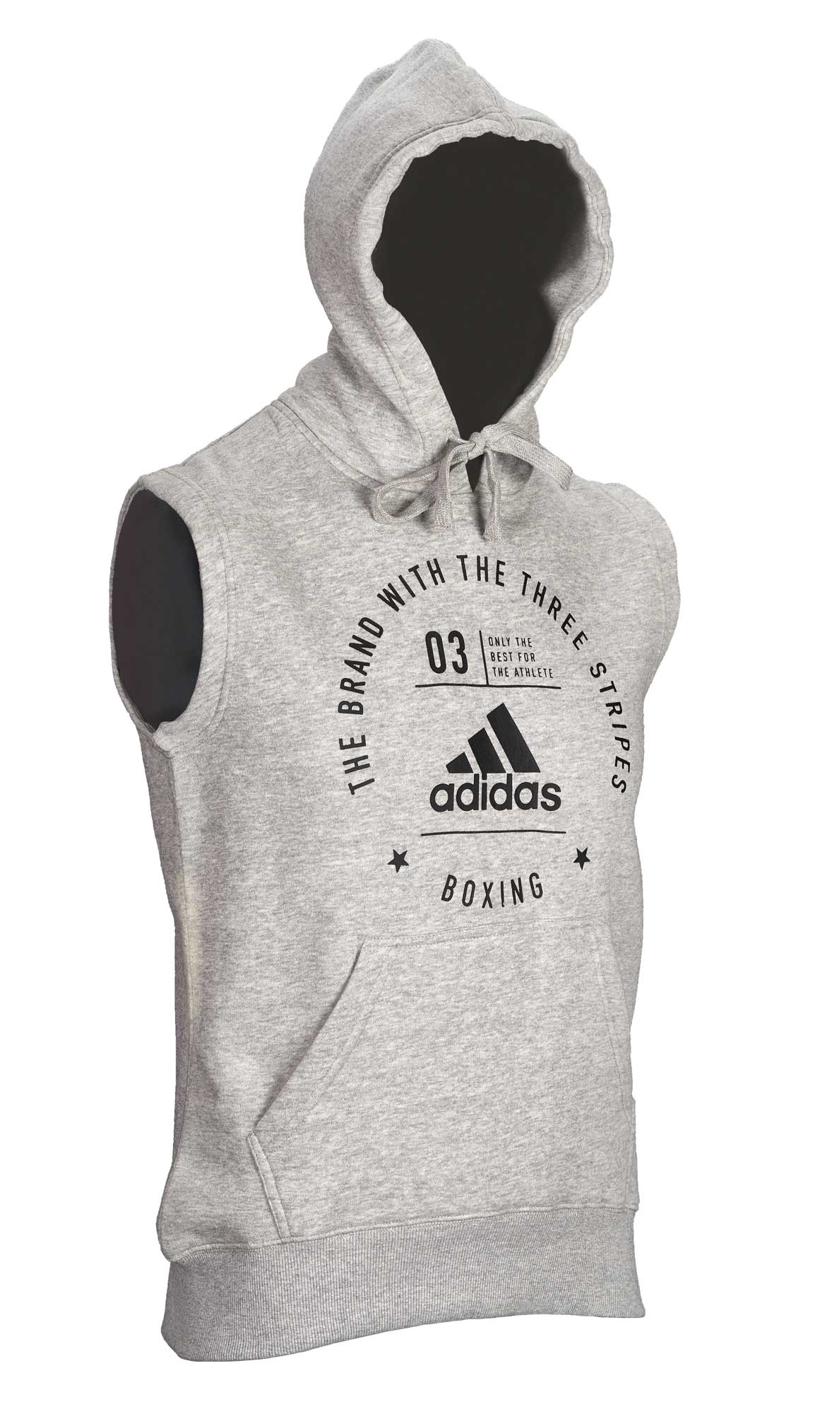 adidas Community Sleeveless Hoody "BOXING" grey/black, adiCL05B