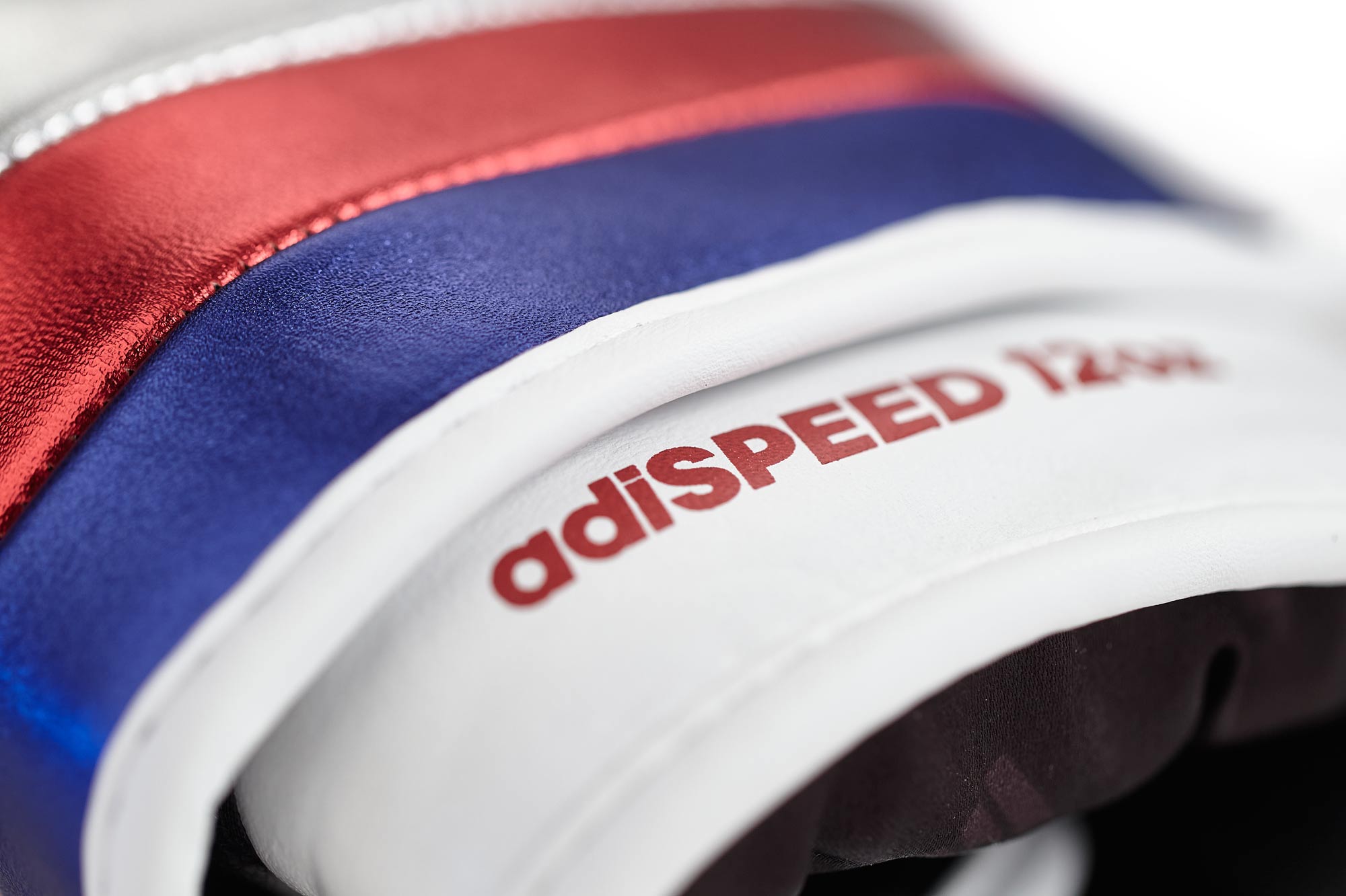 adidas adispeed strap up boxing gloves white/blue/red, ADISBG501PRO