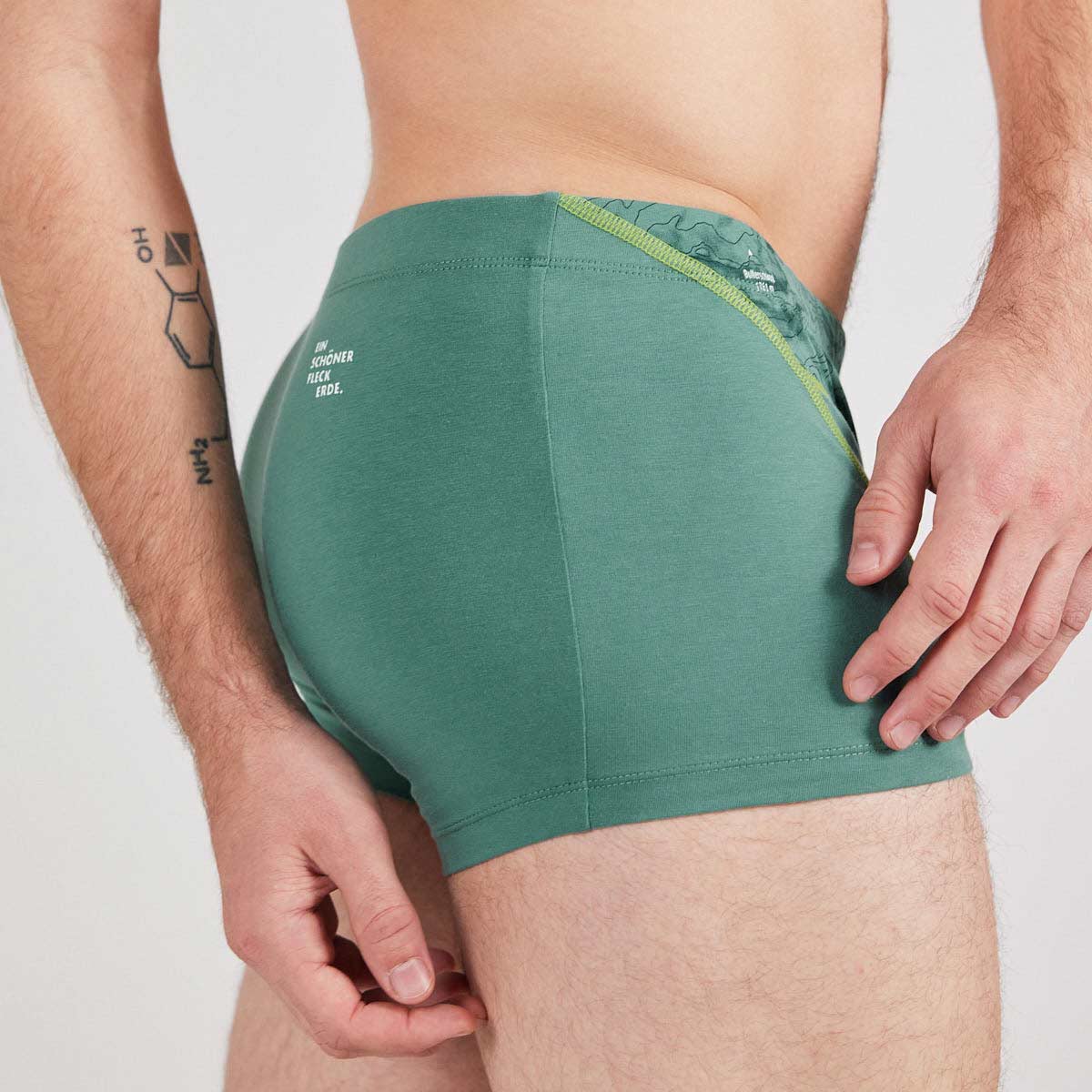 Boxershorts "Hammerspitze" eukalyptus, Herren