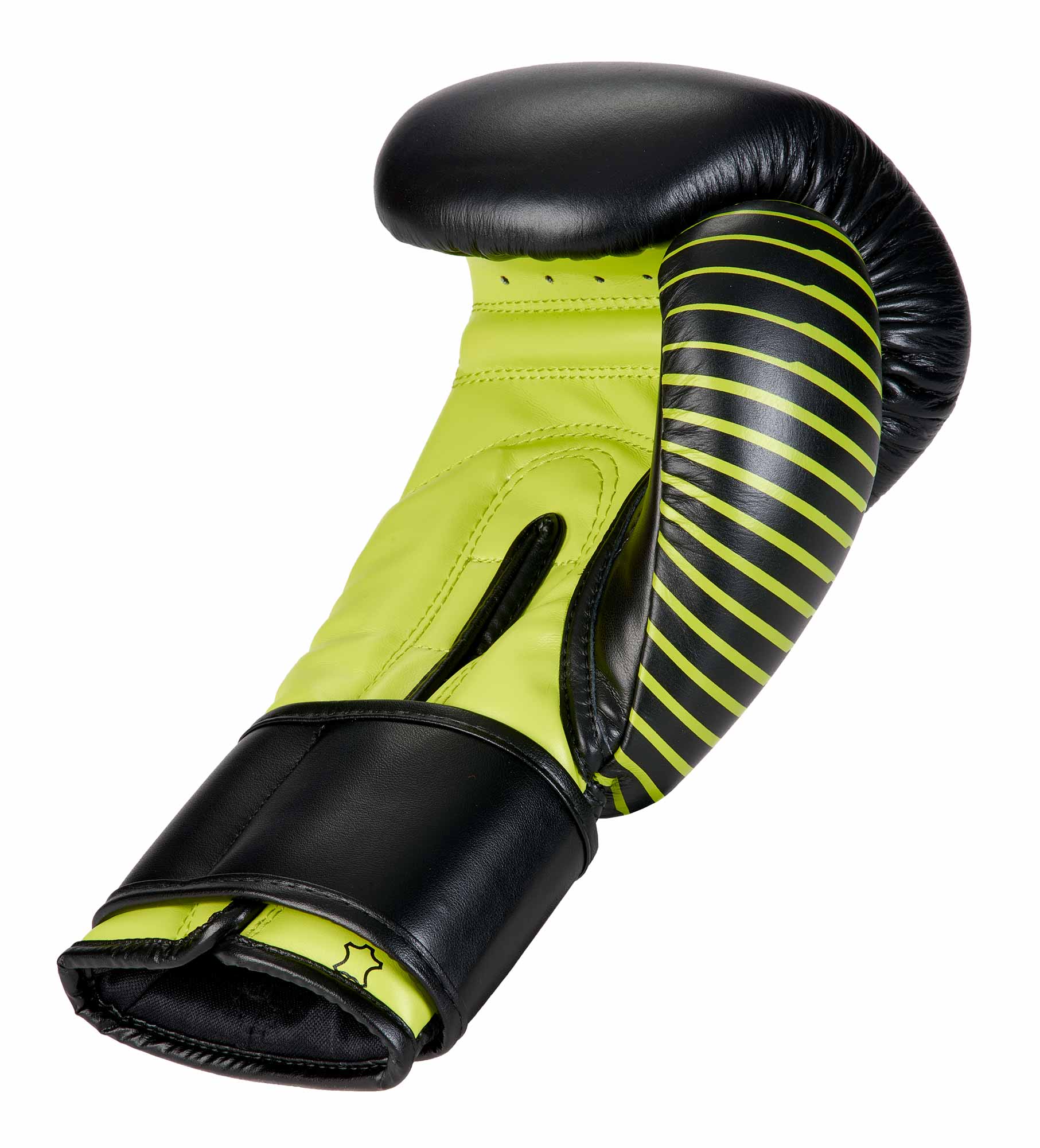 adidas Kickboxing Wettkampfhandschuh black/neon green, adiKBWKF200