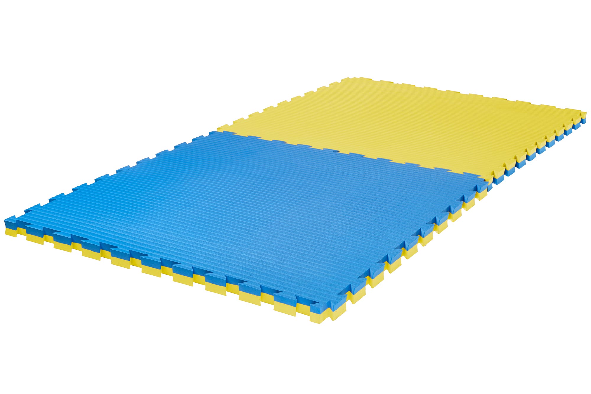 Puzzlematte Pro Tatami 4 cm blau/gelb Wendematte