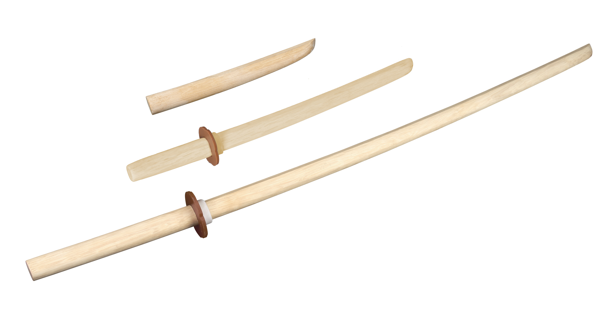 Set aus Tanto, Shoto und Bokken in weiß