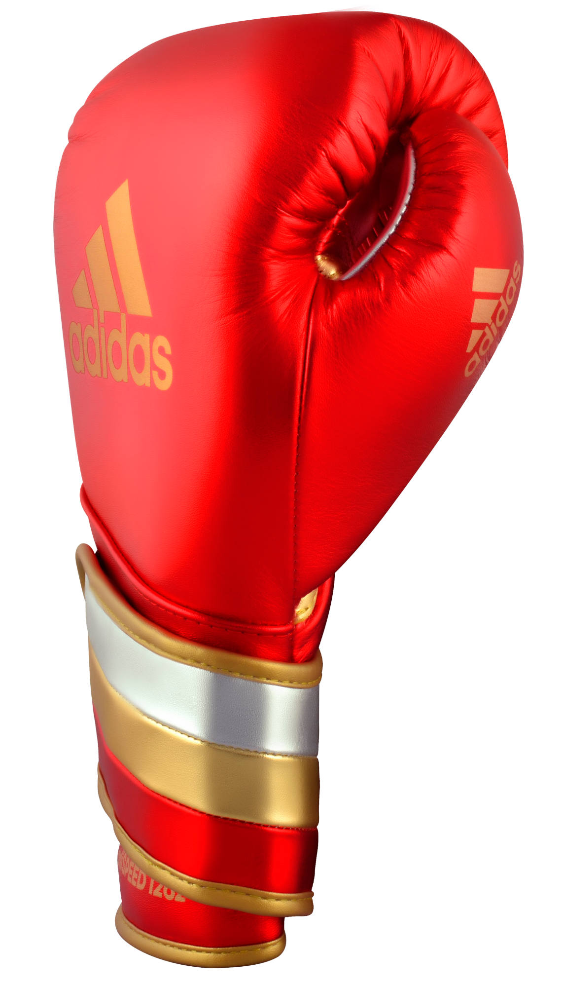 adidas adispeed strap up boxing gloves red metallic/gold, ADISBG501PRO