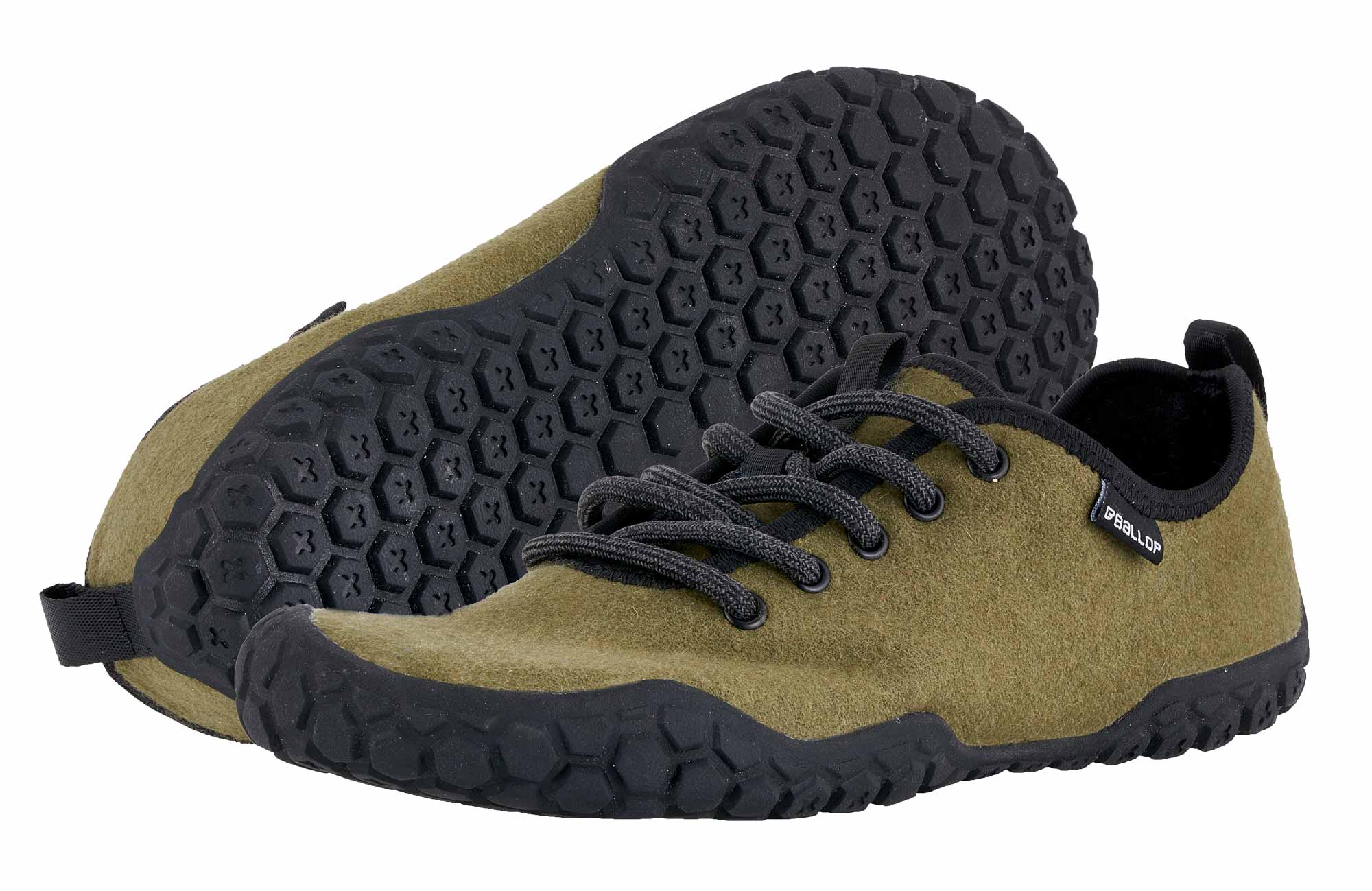 BALLOP Barfußschuhe Corso olive