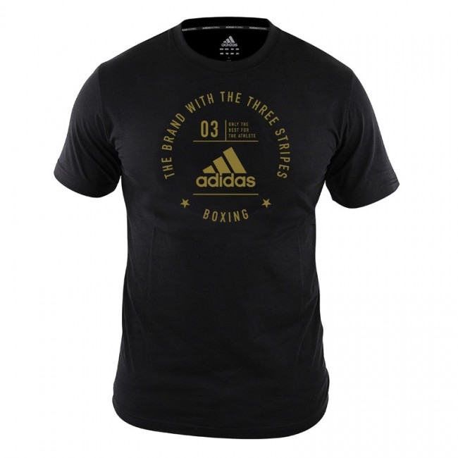 adidas Community T-Shirt "BOXING" black/gold, adiCL01B