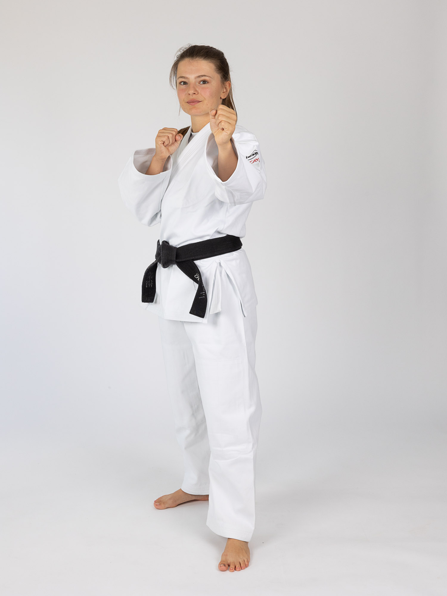 Judoanzug, Judo Gi, weiß, Schwarzgurt, Gürtel