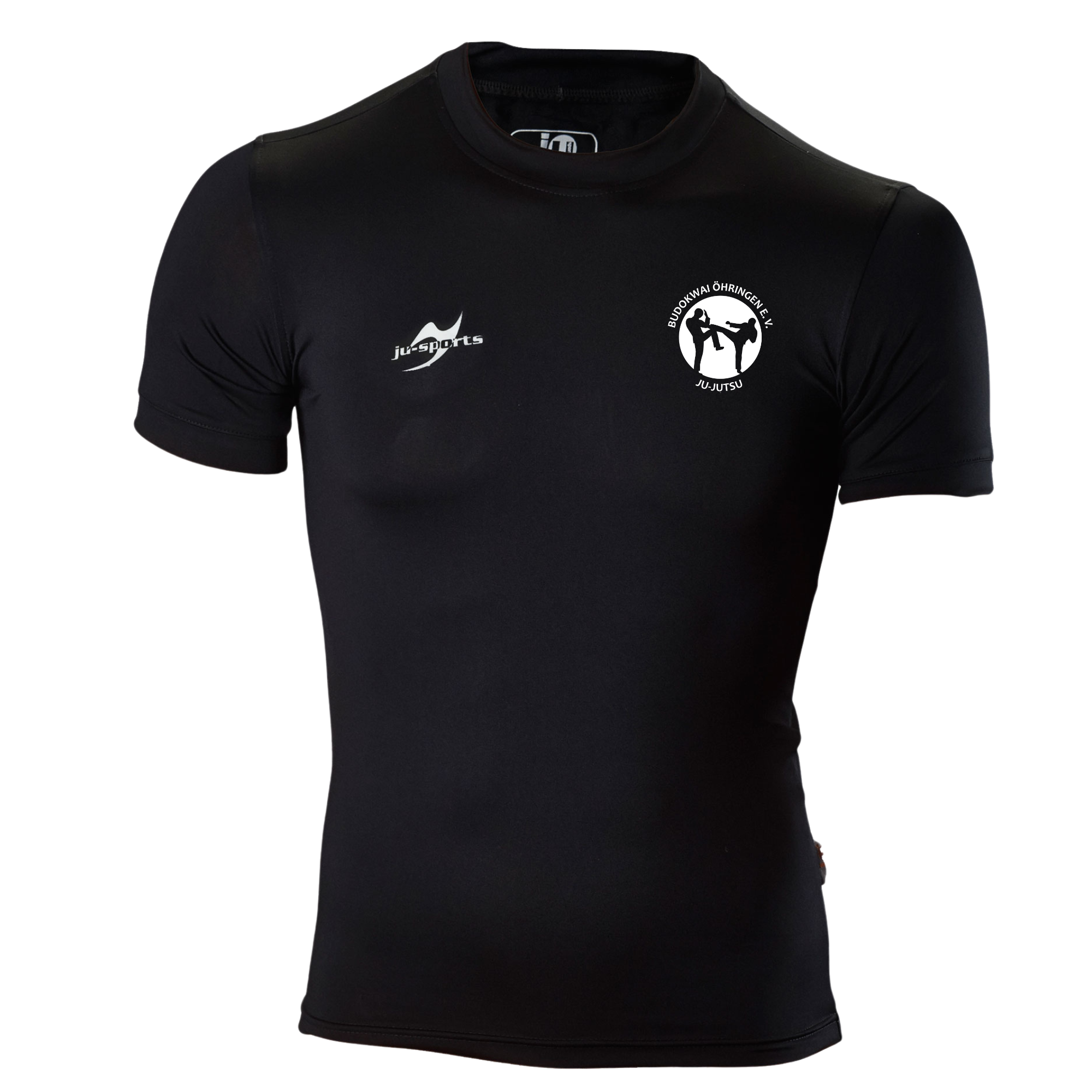 Compression Shirt kurzarm schwarz Budokwai Öhringen Vereinsedition