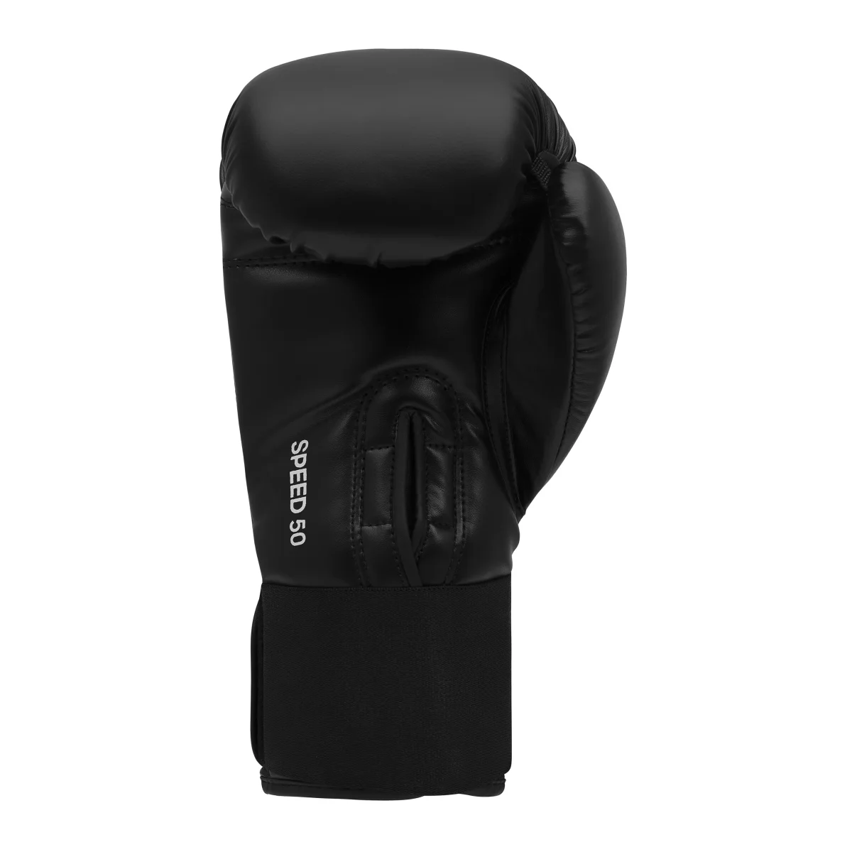 Boxhandschuh, Lederoptik, Schwarz, Polsterung, Klettverschluss